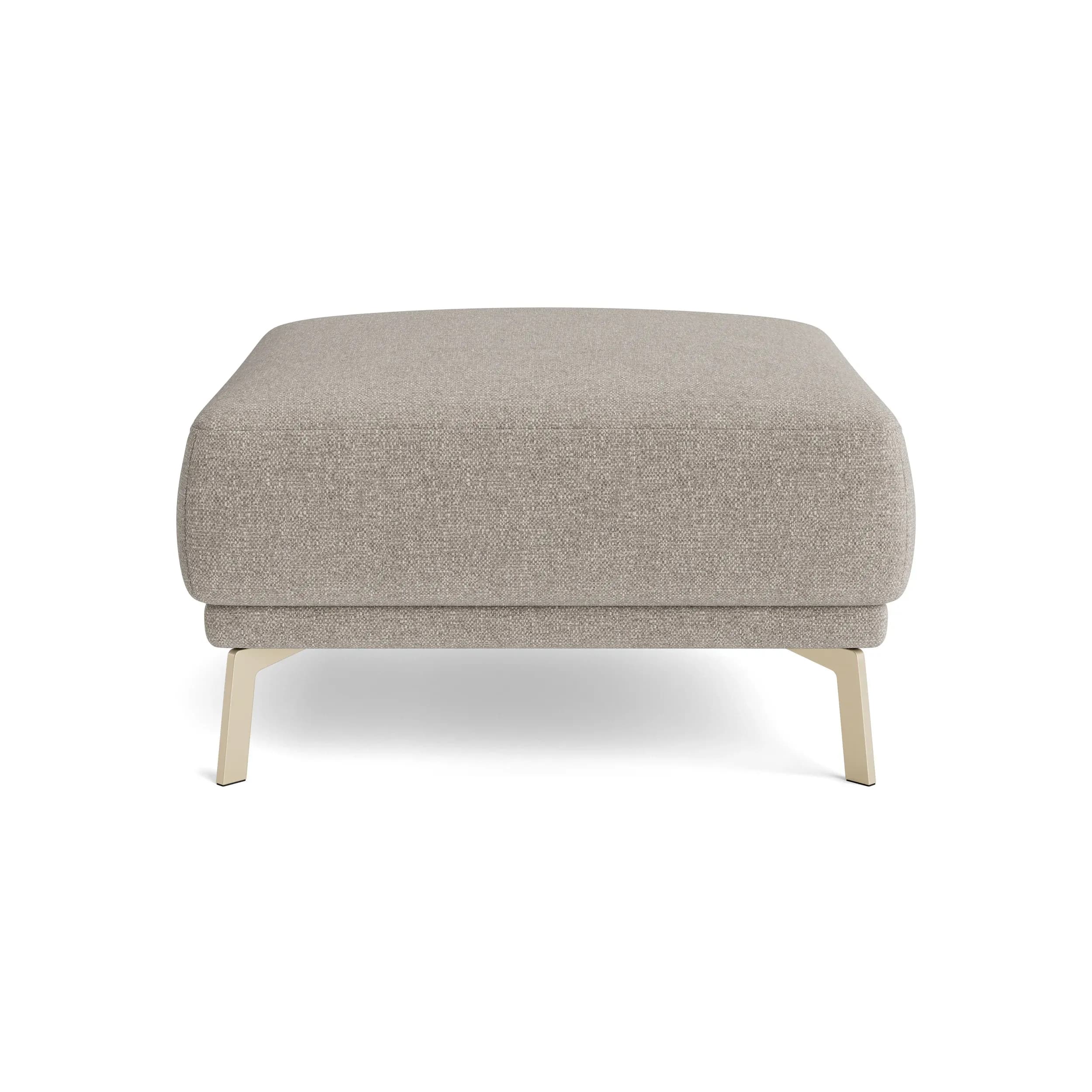 Hocker Bolonia - Stoff, Graubeige