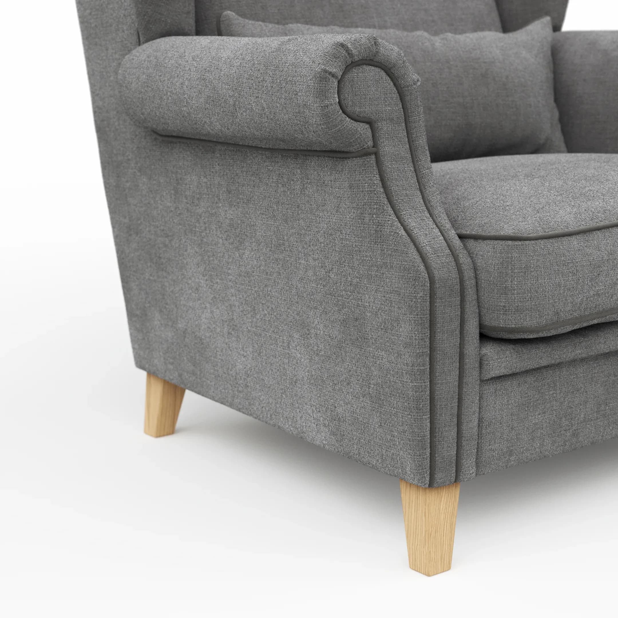 Sessel Mapleton - Stoff, Anthrazit