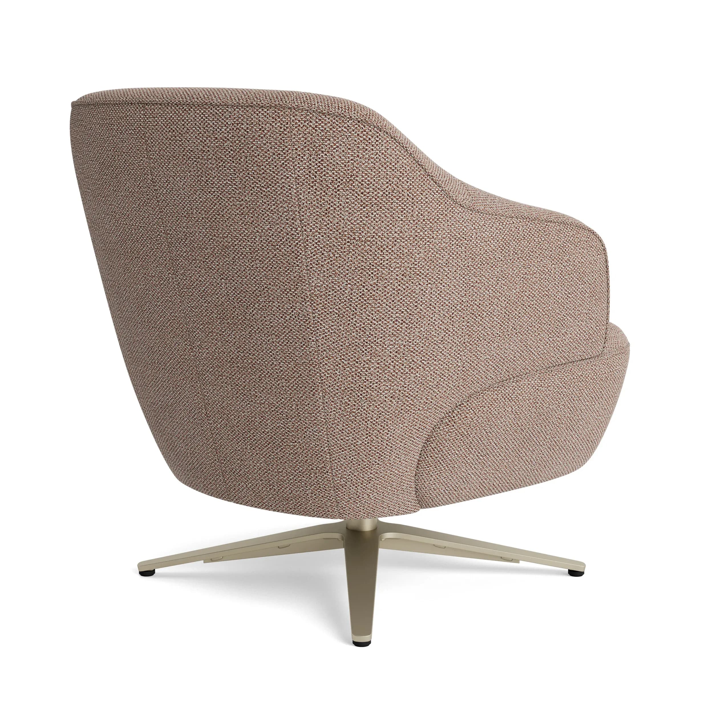 Sessel Burela - drehbar, Stoff, Kupfer