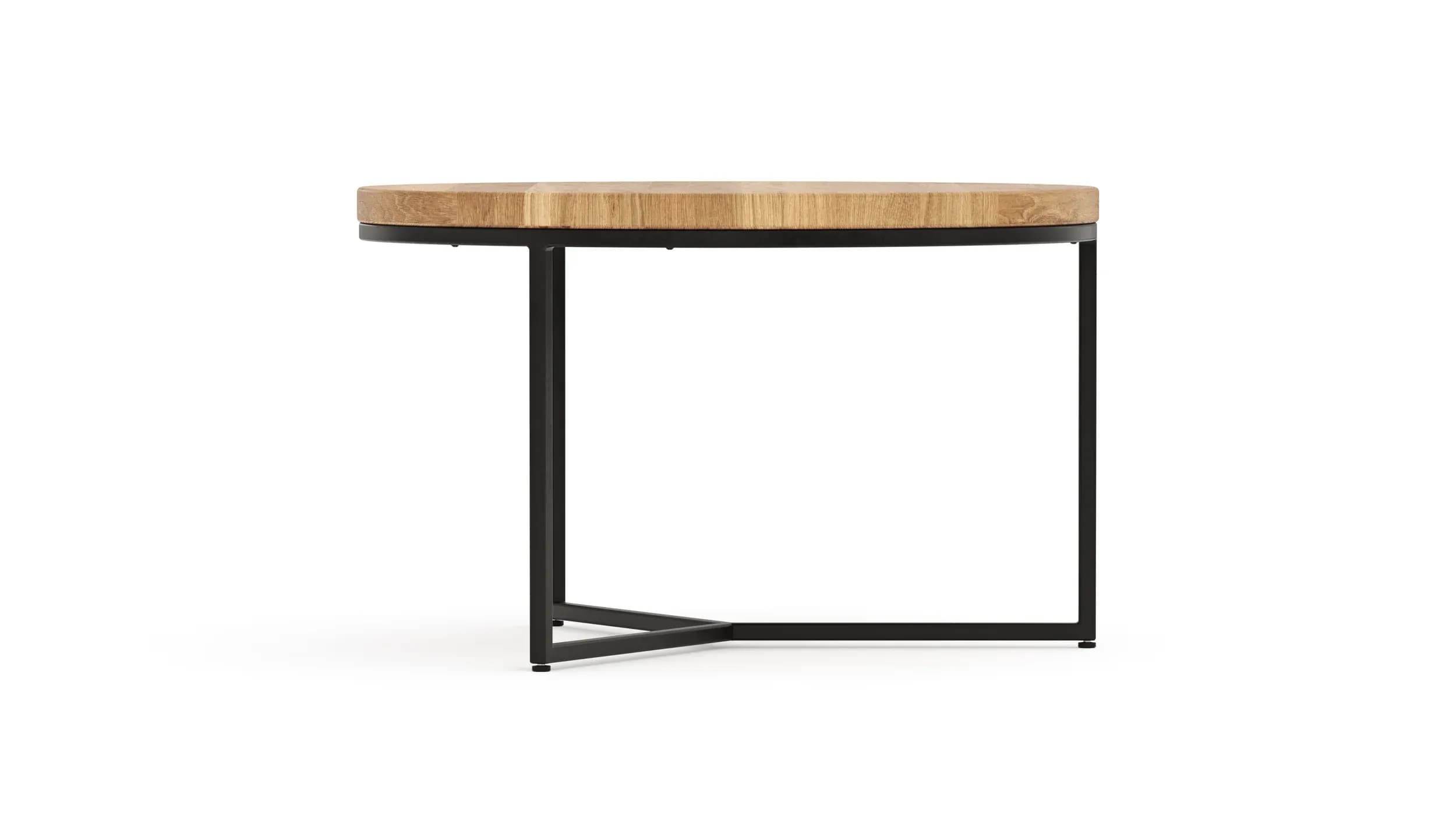 Couchtisch Farmingdale - LBH ca. 85x85x52 cm, Eiche massiv, natur geölt