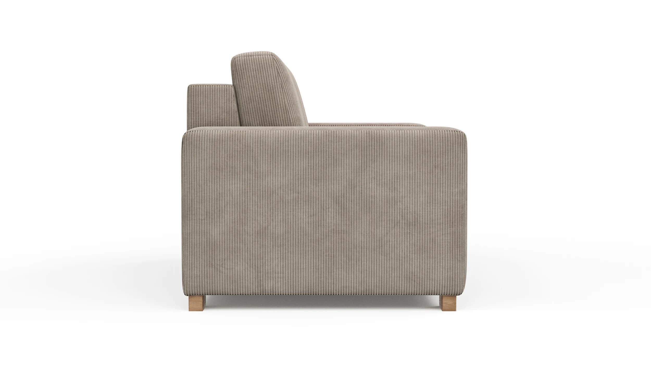 Sofa Lakeville 1 - 2-Sitzer inkl. Schlaffunktion, Stoff, Graubeige