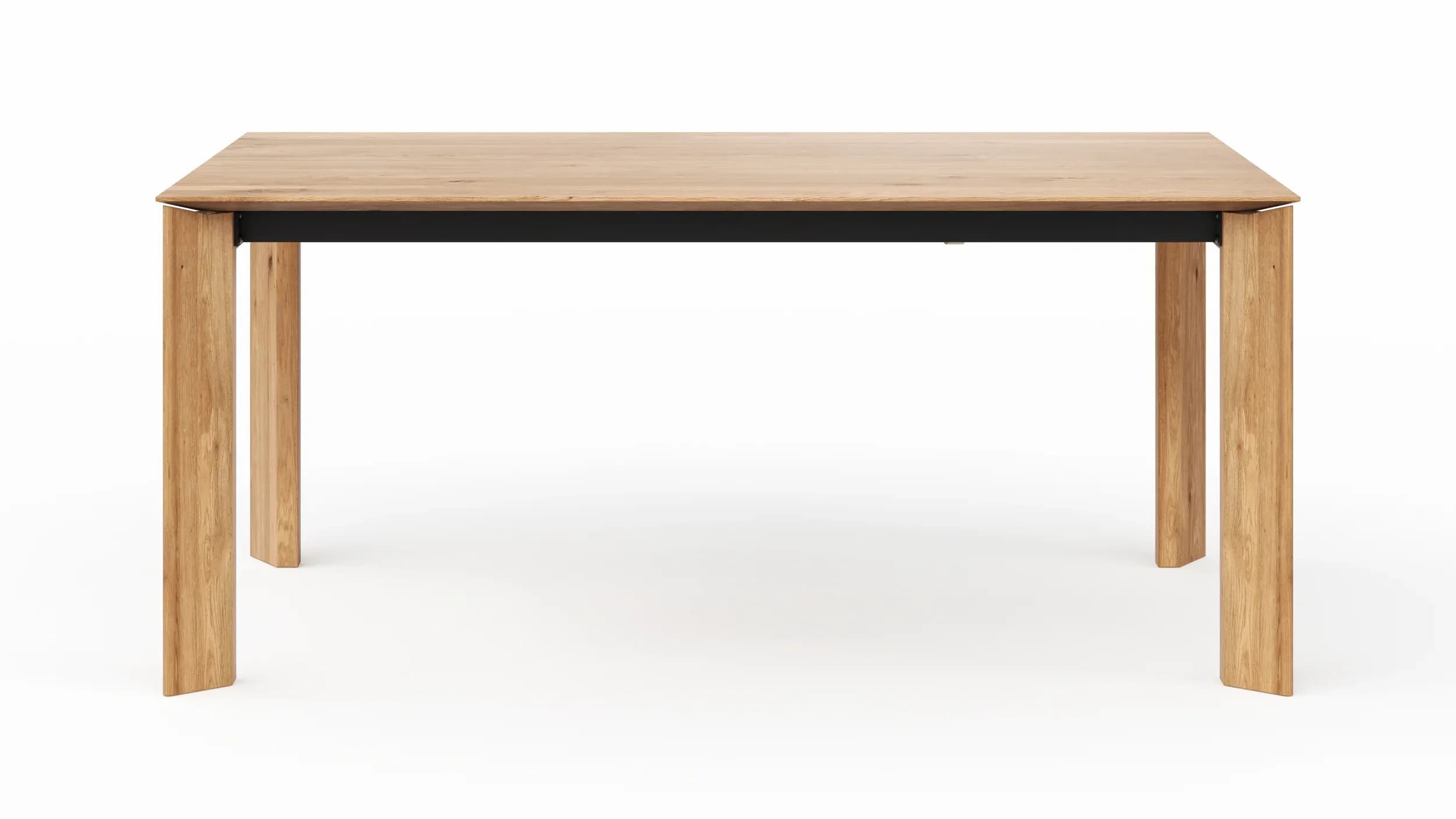 Esstisch Saratoga - ausziehbar, LB ca. 180x95 cm, Wildeiche massiv, natur geölt