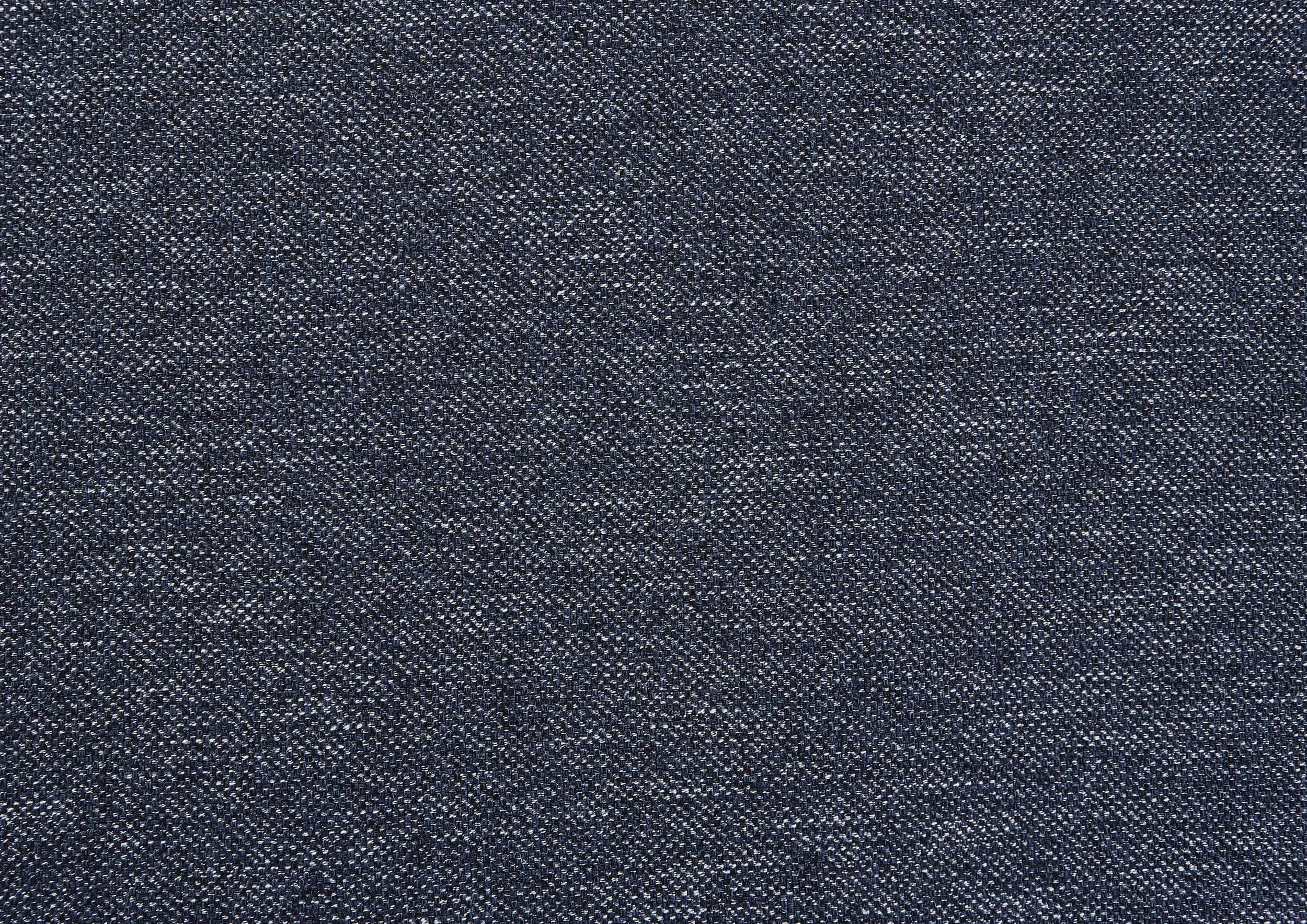 Wohnlandschaft - Longchair links mit 2,5-Sitzer und Ecke rechts, Stoff Dunkelblau