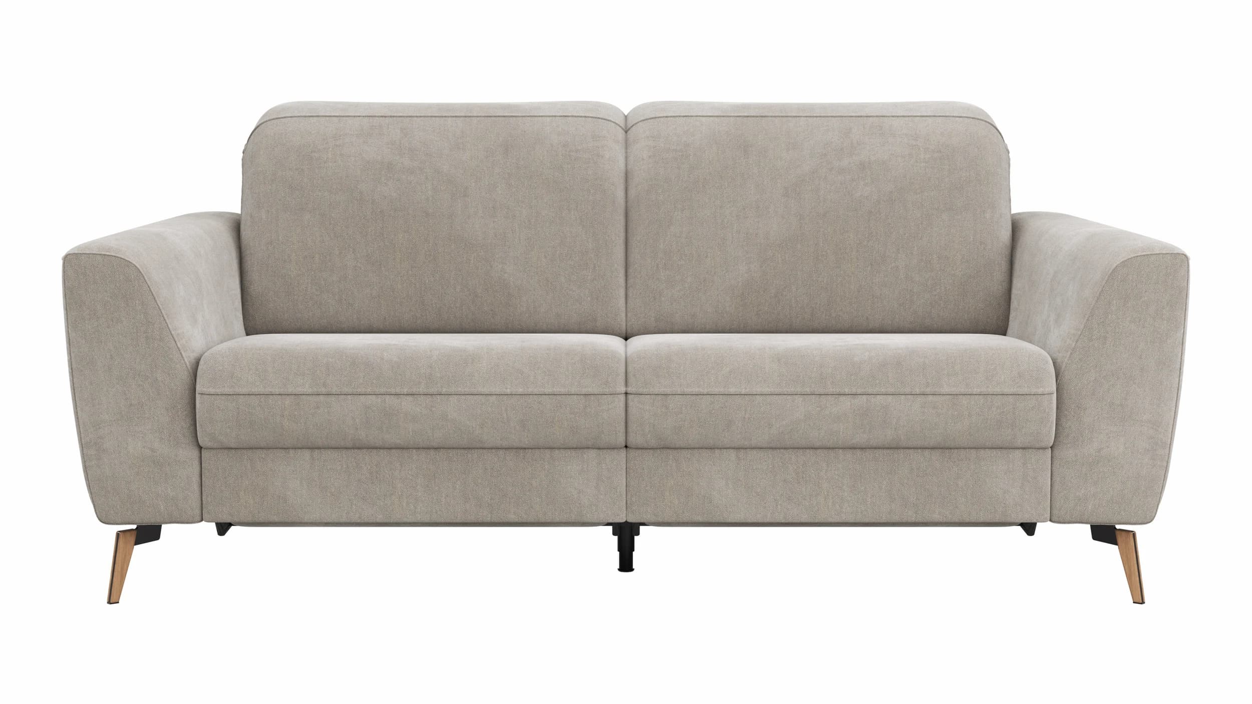 Sofa Tulsa KV - 2,5-Sitzer, inkl. Relaxfunktion und Kopfteilverstellung (motorisch), Stoff, Graubeige