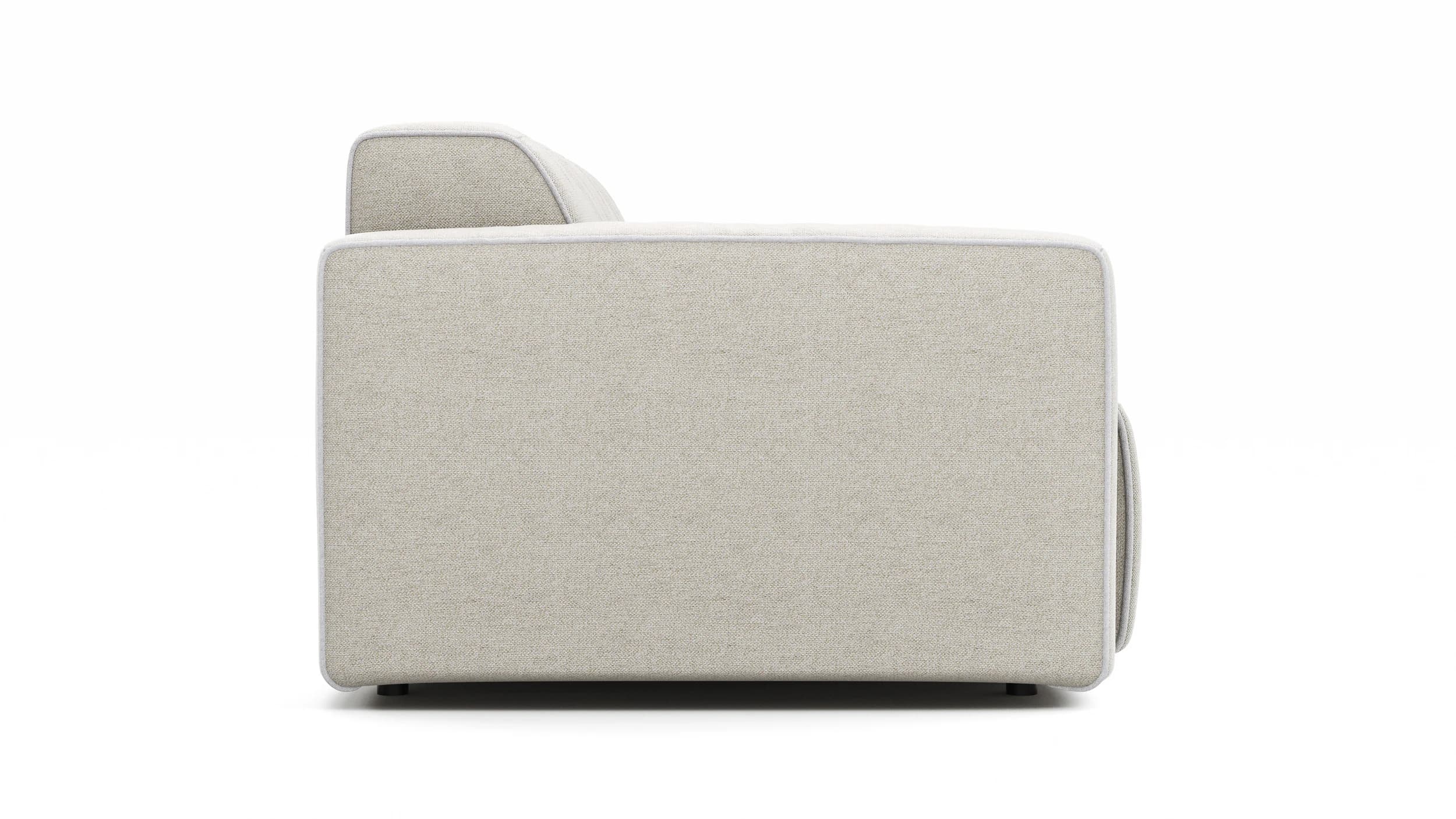 Sofa Elementos - 3-Sitzer, Stoff, Natur