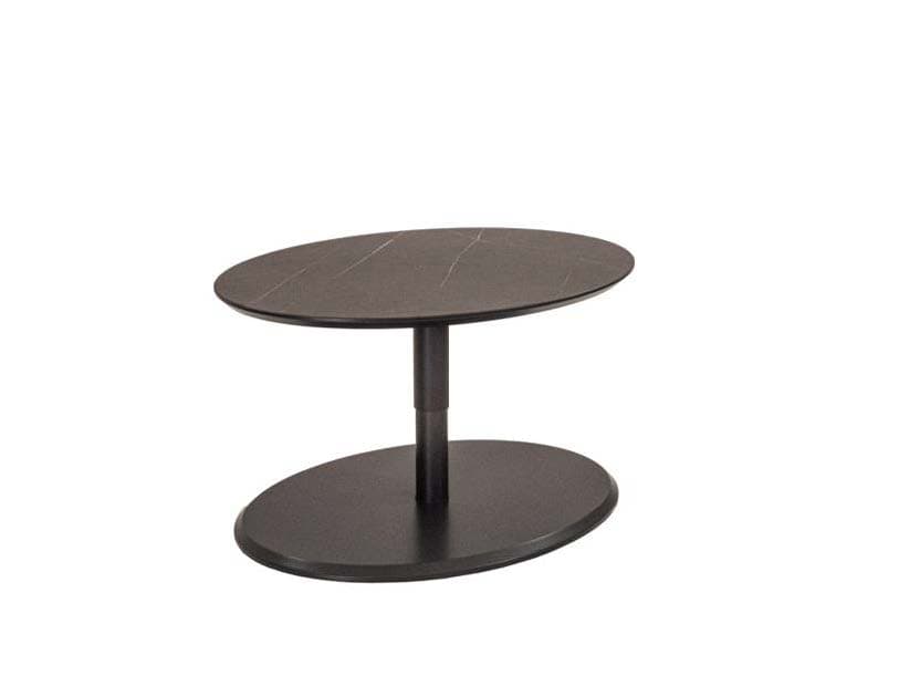 Couchtisch - höhenverstellbar, LBH ca. 80x60x47-65 cm, Marmoroptik