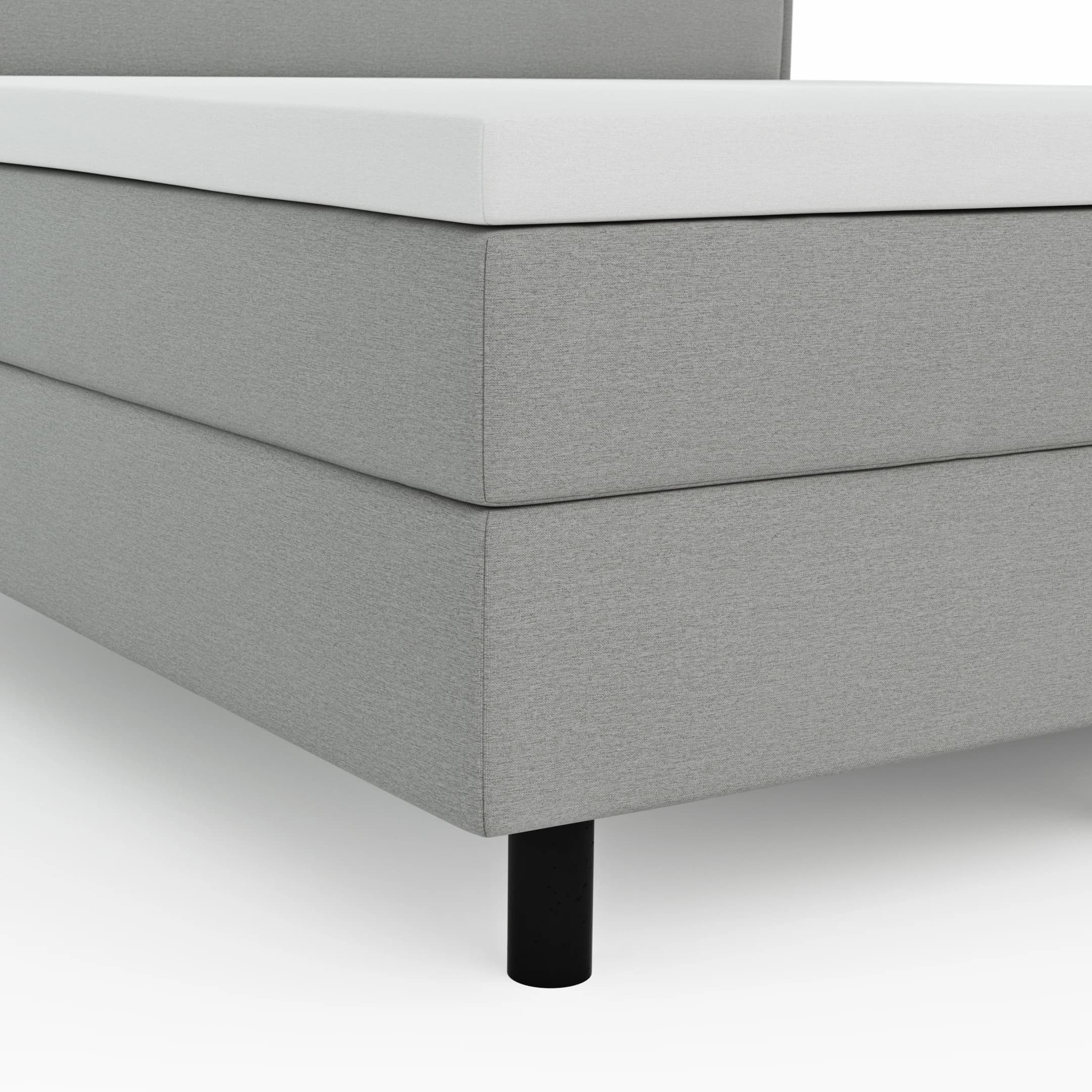 Boxspringbett Valencia - Liegefläche ca. 180x200 cm, Stoff, Zink