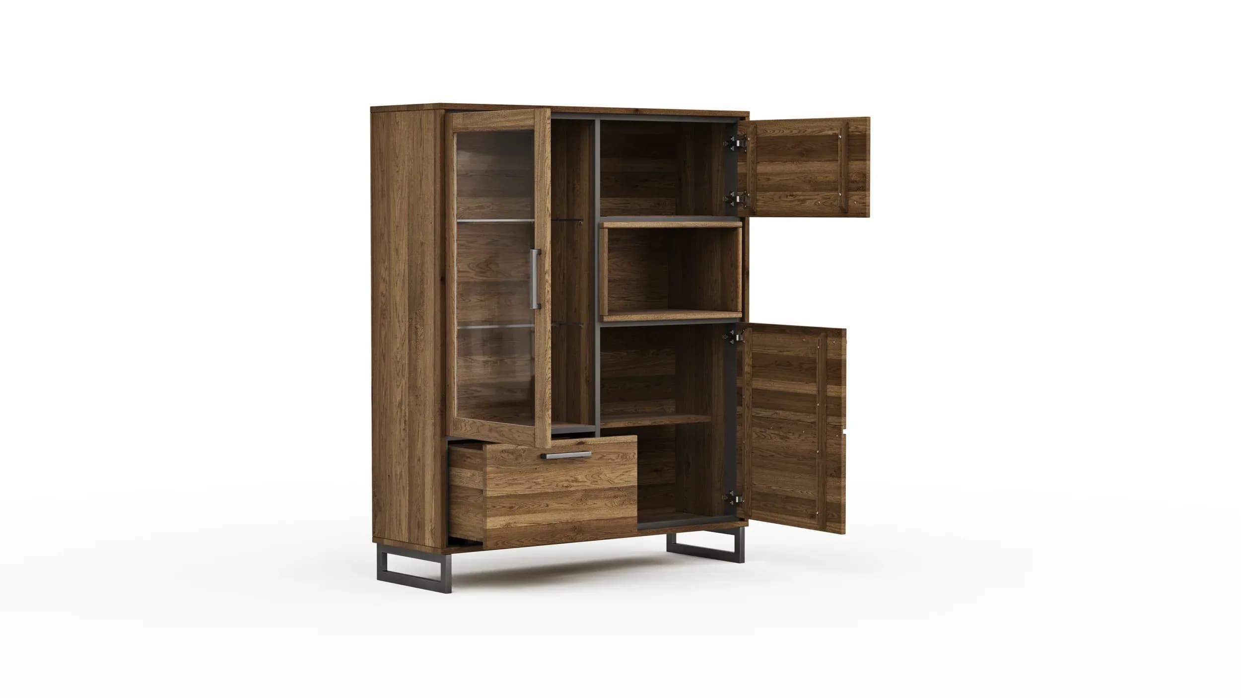 Wandboard Farmingdale - Eiche massiv, legno
