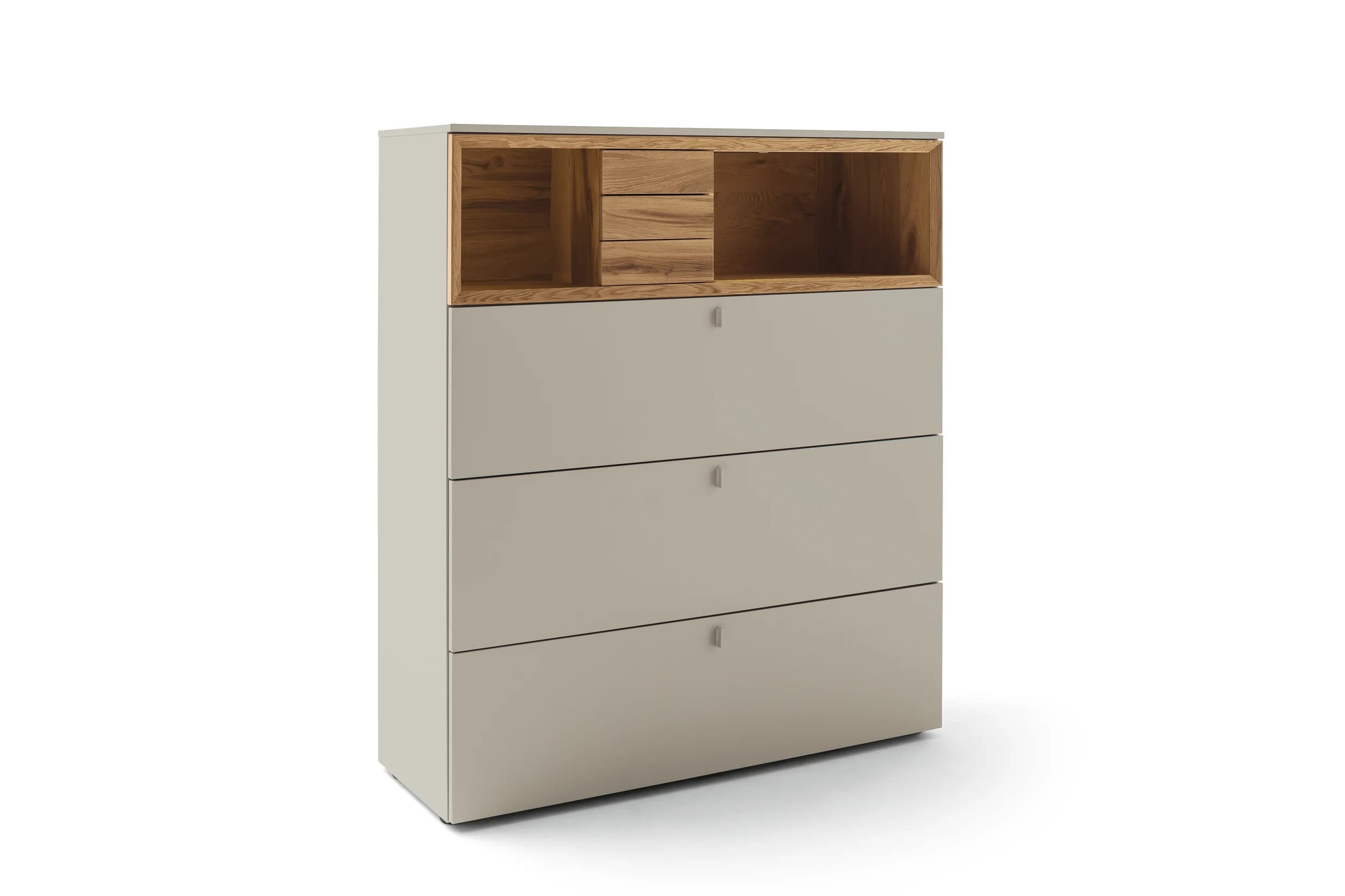 Highboard - Lack Steingrau