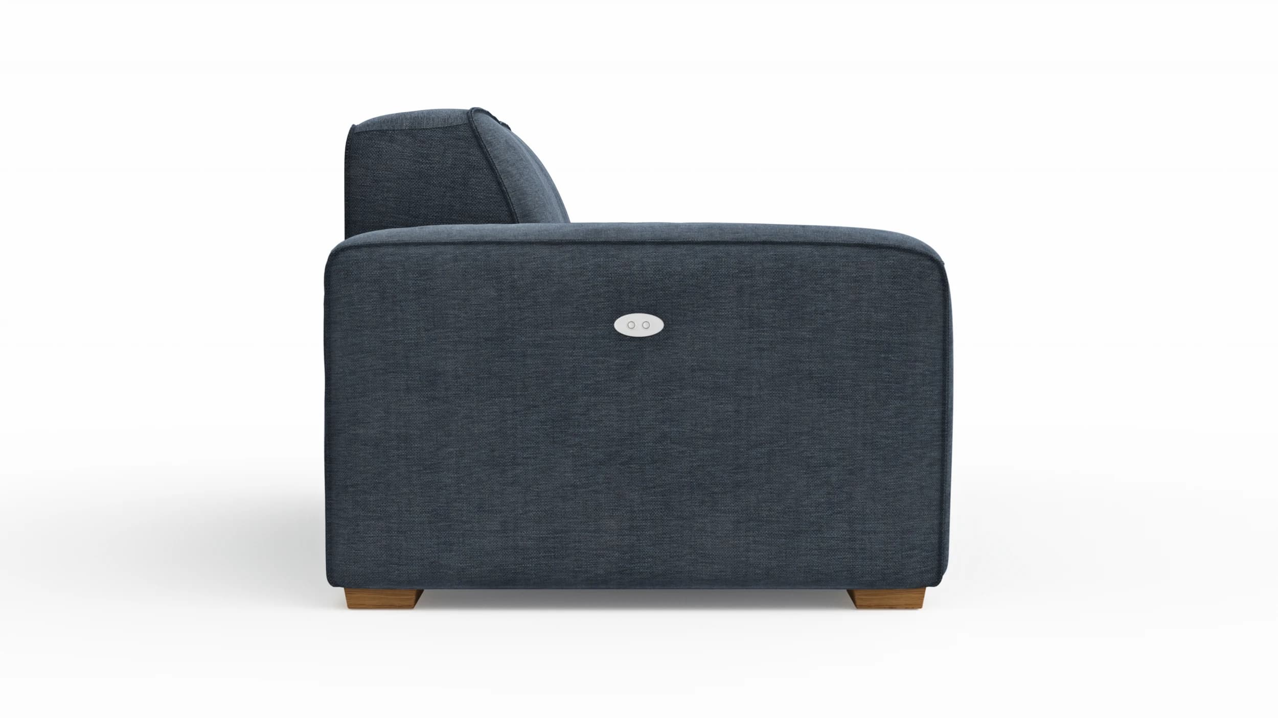 Sofa Denver - 2,5-Sitzer, inkl. Sitzvorzug (motorisch), Stoff, Blau