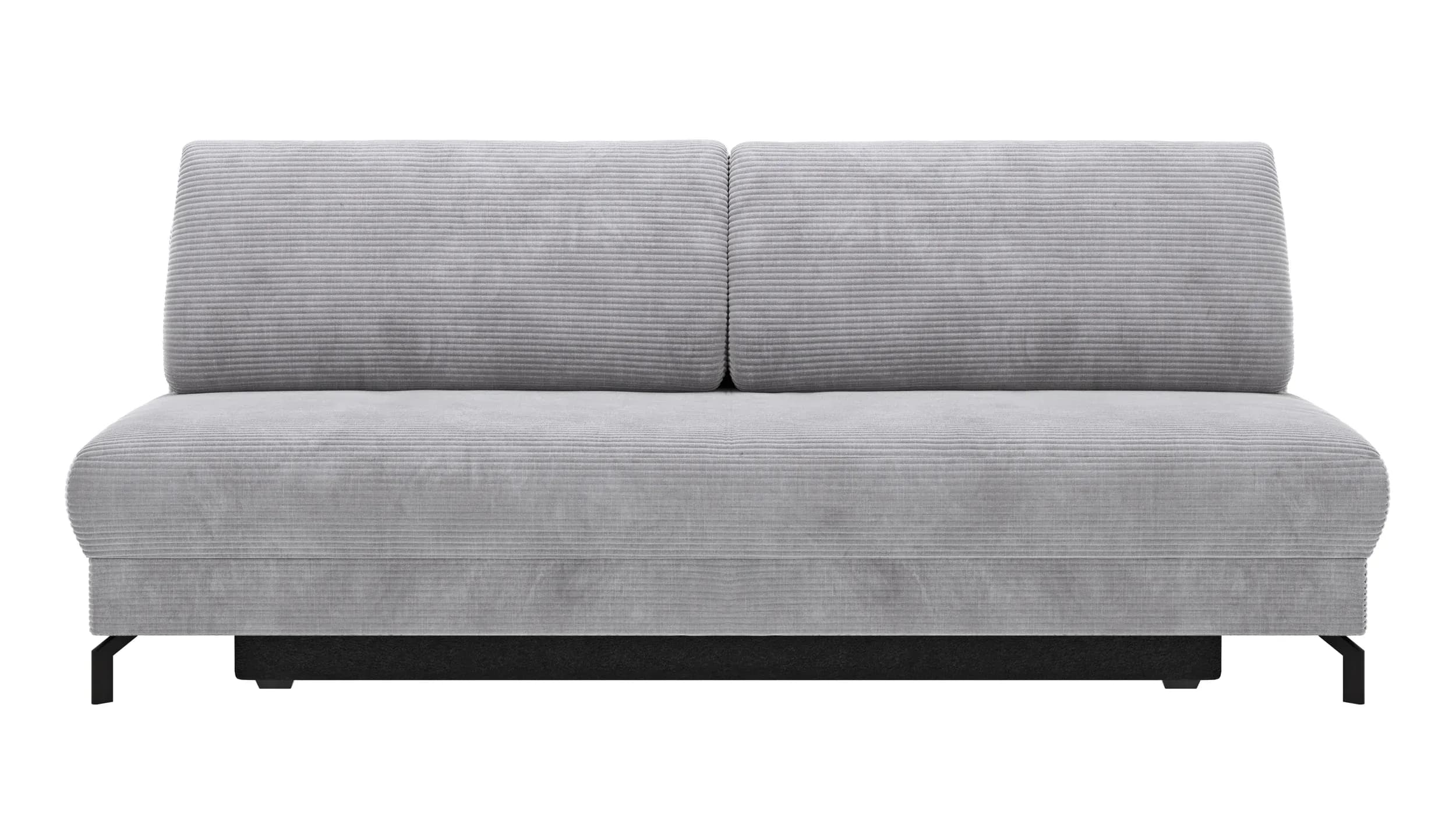 Schlafsofa Salema - 3-Sitzer mit Schlaffunktion (Liegefläche ca. 140x200 cm), Stoff, Hellgrau