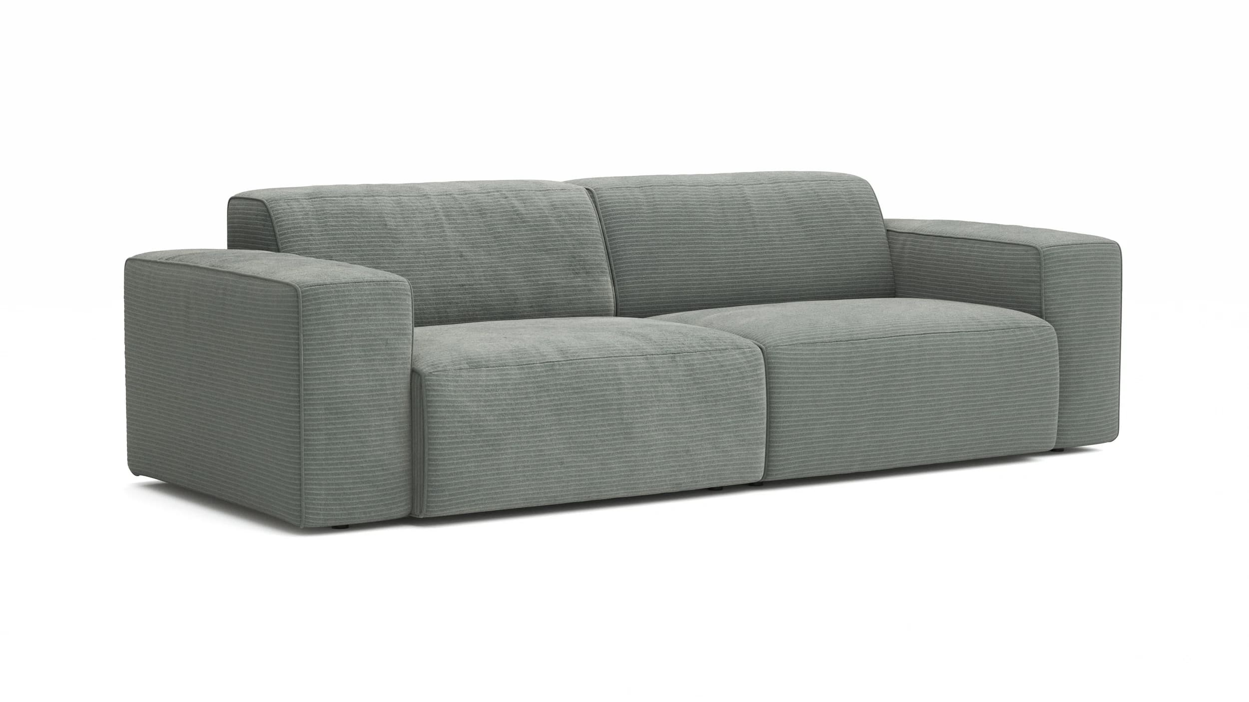 Sofa Elementos - 3-Sitzer XL, Stoff, Grau