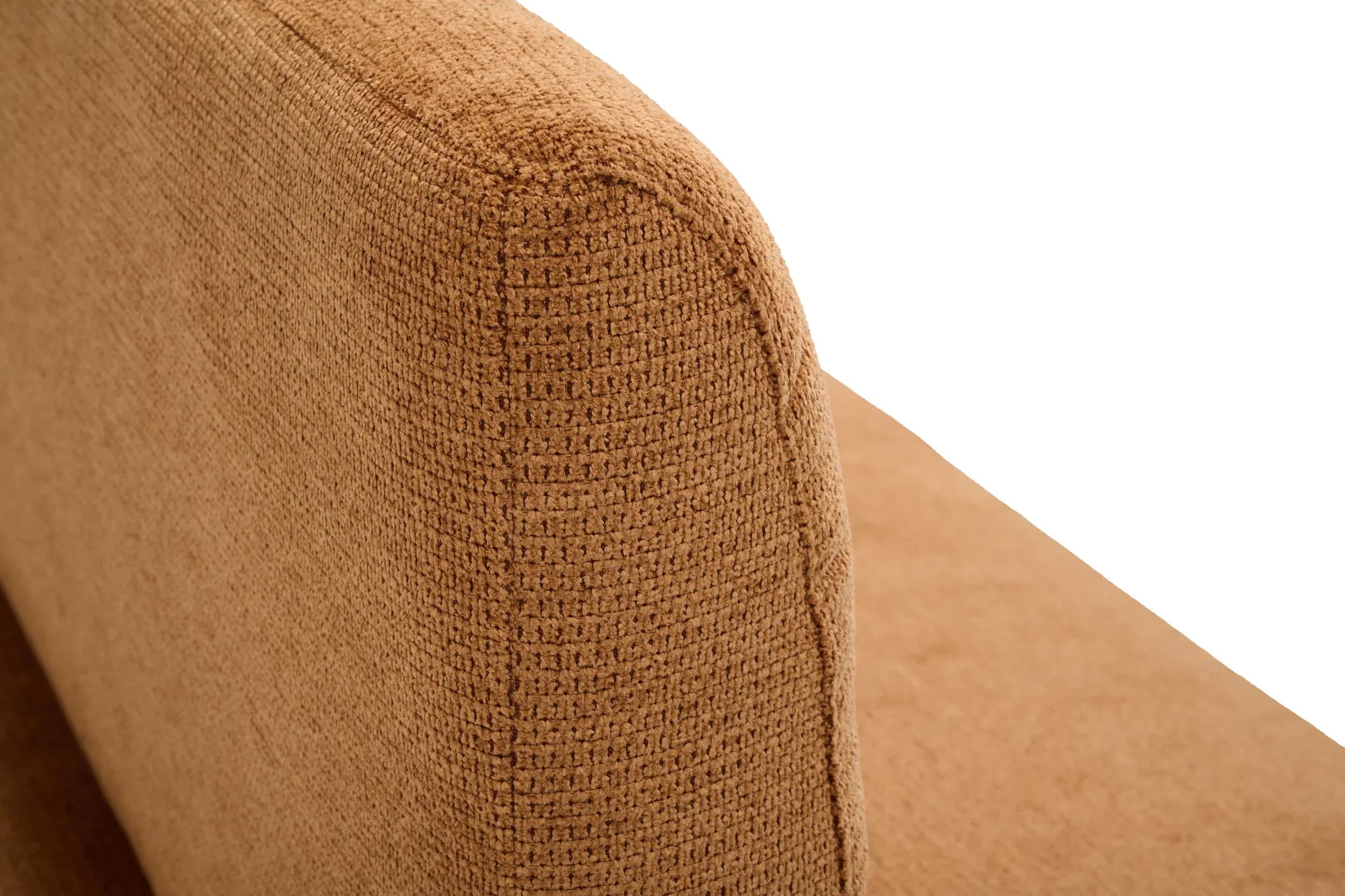 Polsterbank - Breite ca. 180 cm, Stoff, Cognac
