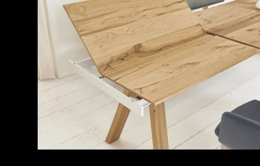 Esstisch - ausziehbar, LB ca. 290x100 cm, Eiche furniert