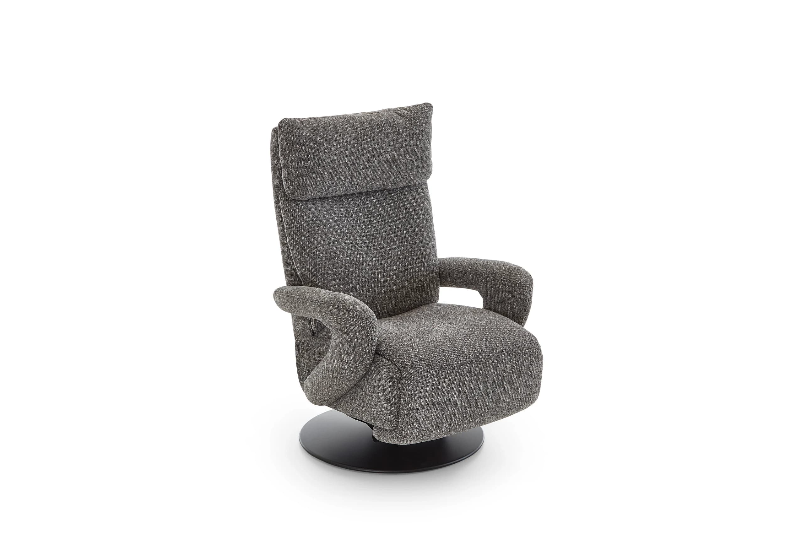 Sessel - Größe XS, Relaxfunktion, Stoff, Grau