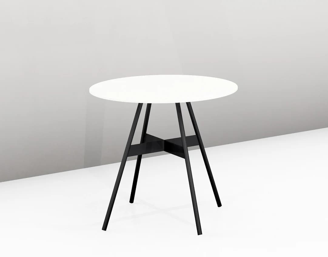 Couchtisch - LBH ca. 55x55x49 cm, ESG Weiß