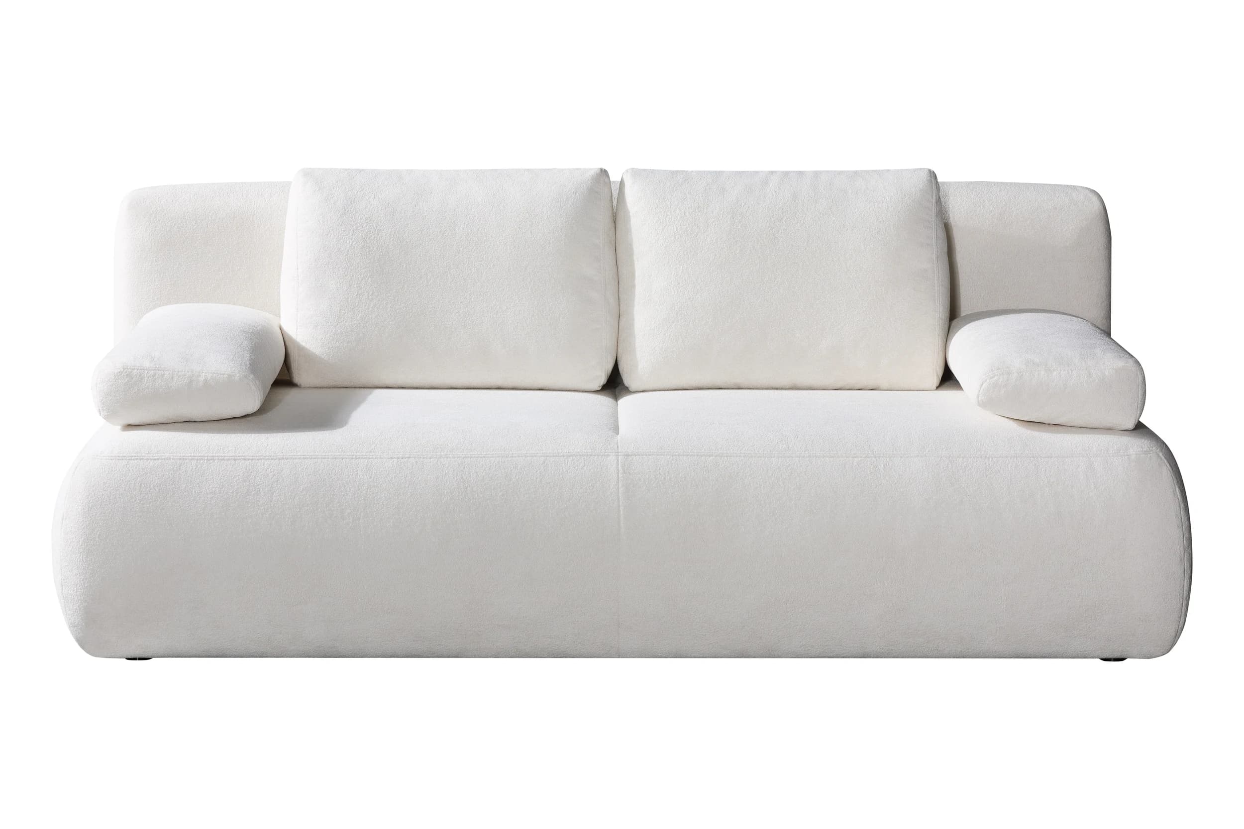 Schlafsofa EM Sintra - Schlaffunktion mit Bettkasten, Stoff, Natur