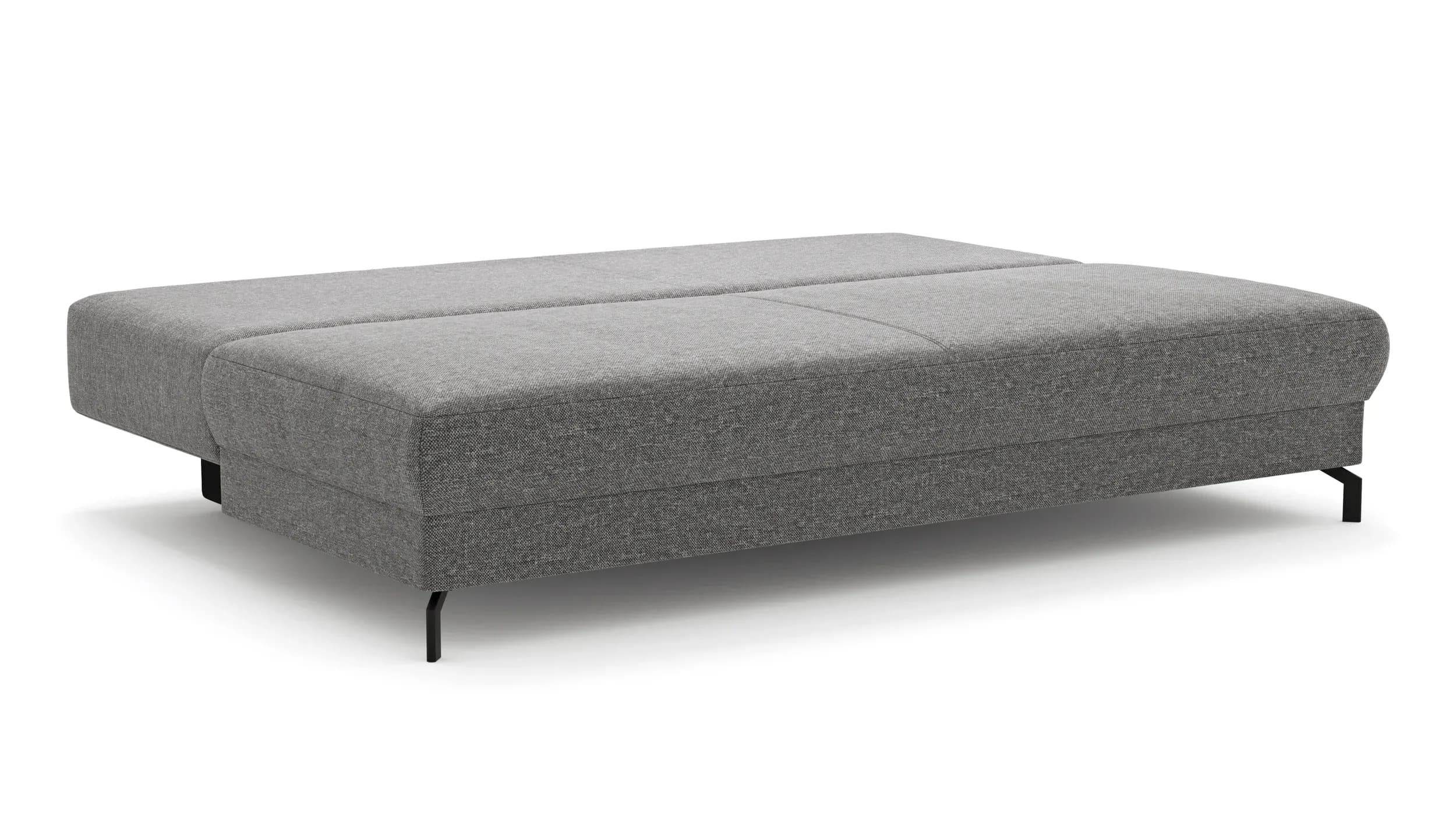 Schlafsofa Salema - 3-Sitzer mit Schlaffunktion (Liegefläche ca. 150x200 cm), Stoff, Graphit