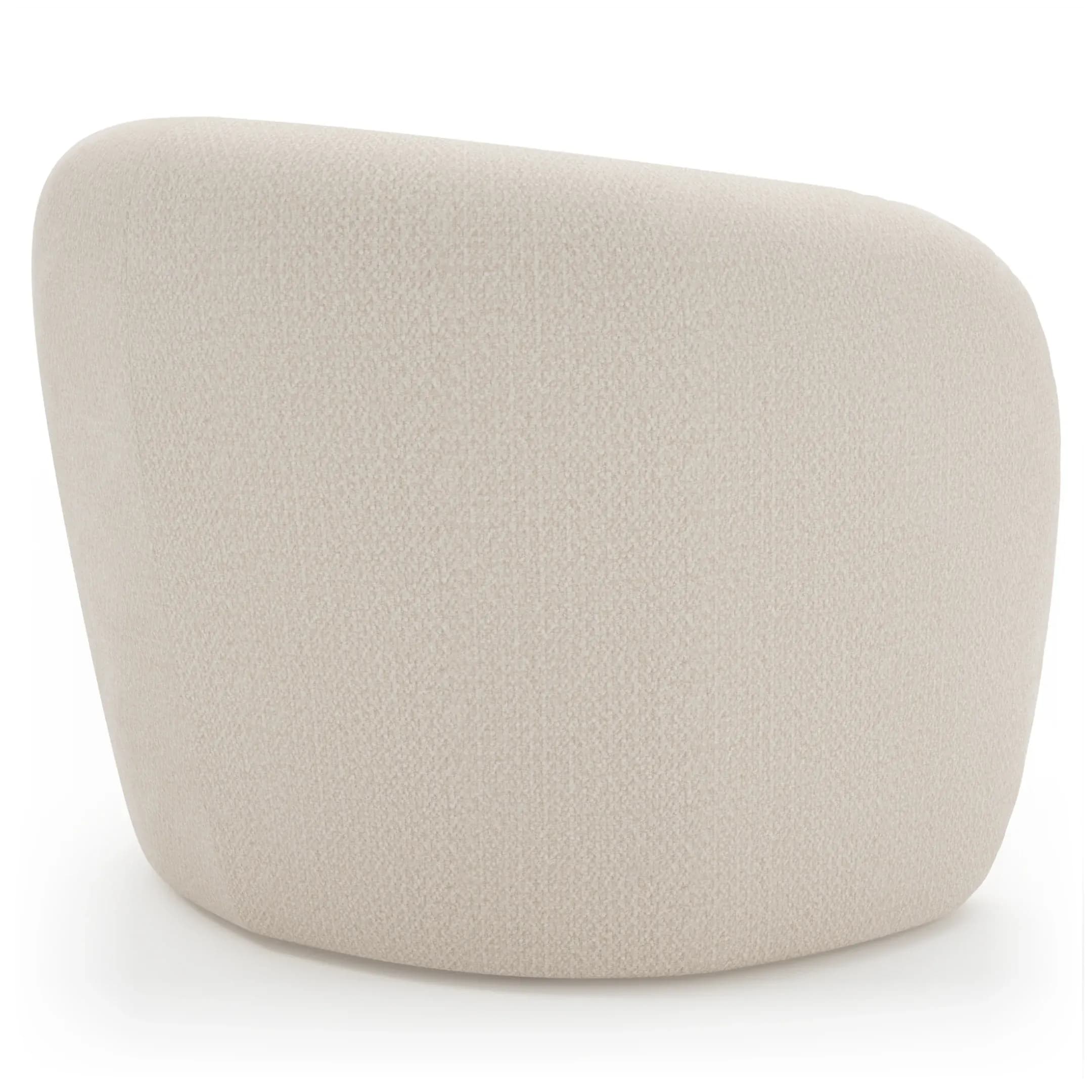 Sessel Karasu - Stoff, Creme