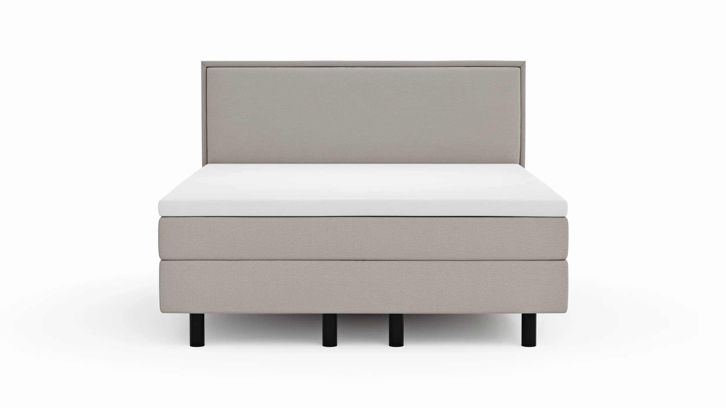 Boxspringbett Valencia - Liegefläche ca. 160x200 cm, Stoff, Mauve