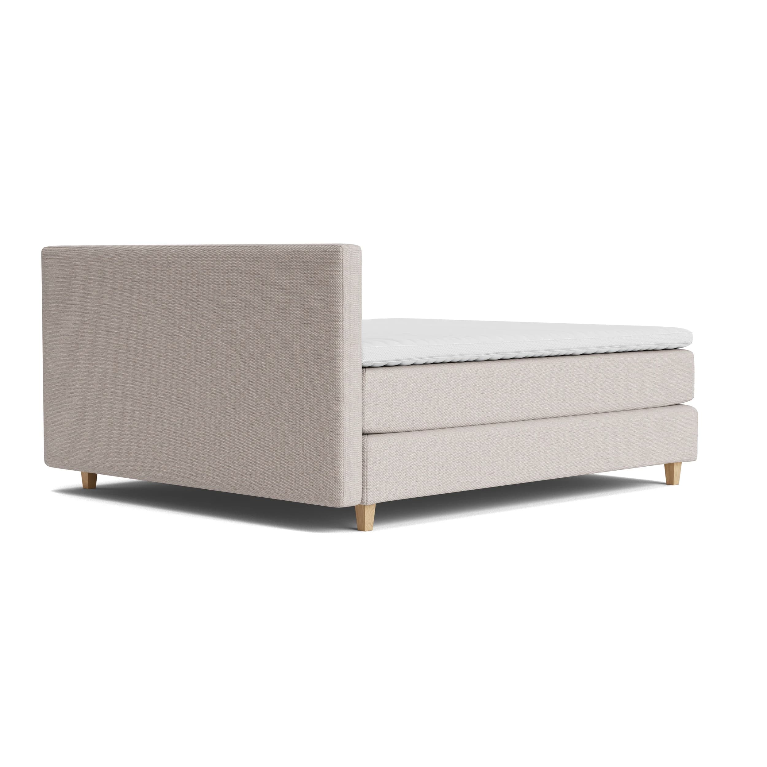 Boxspringbett Soria - Liegefläche ca. 180x200 cm, Stoff, Beige