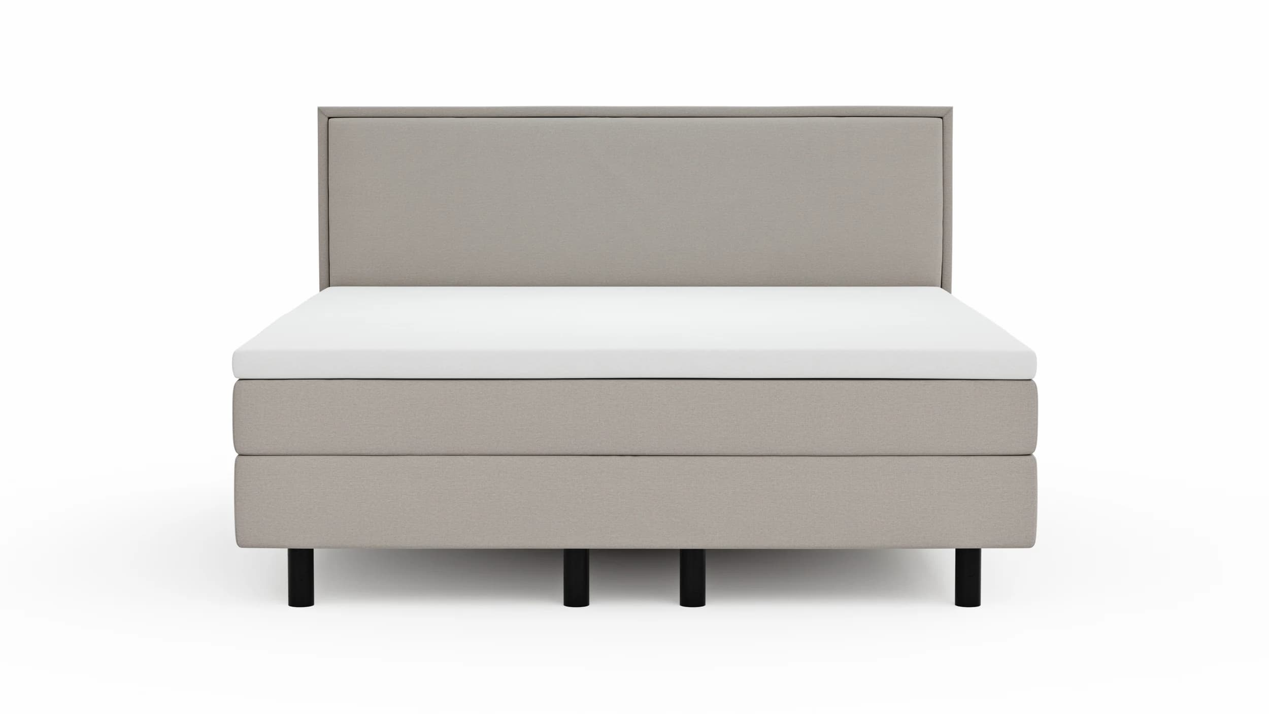 Boxspringbett Valencia - Liegefläche ca. 180x200 cm, Stoff, Mauve