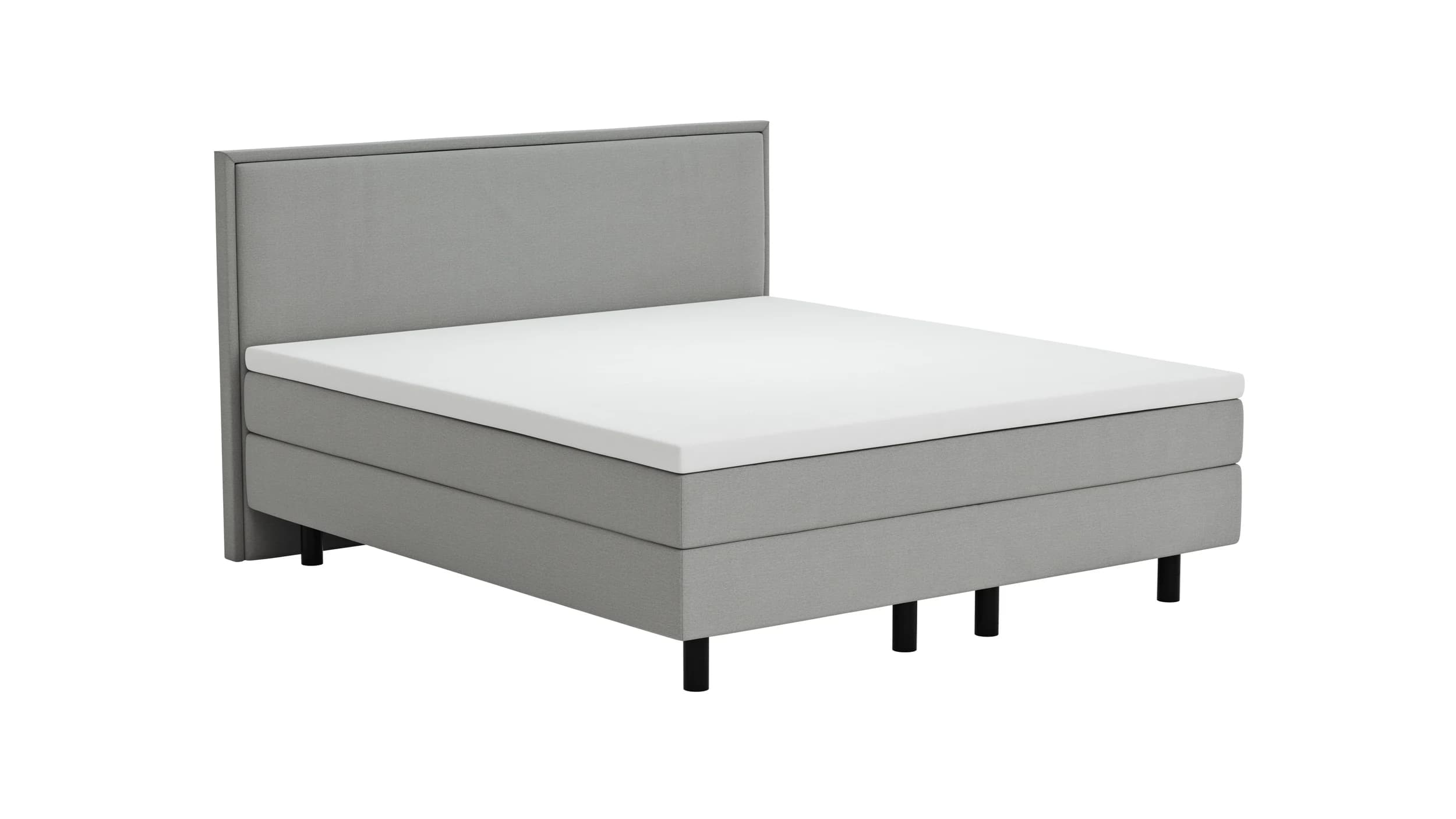 Boxspringbett Valencia - Liegefläche ca. 180x200 cm, Stoff, Zink