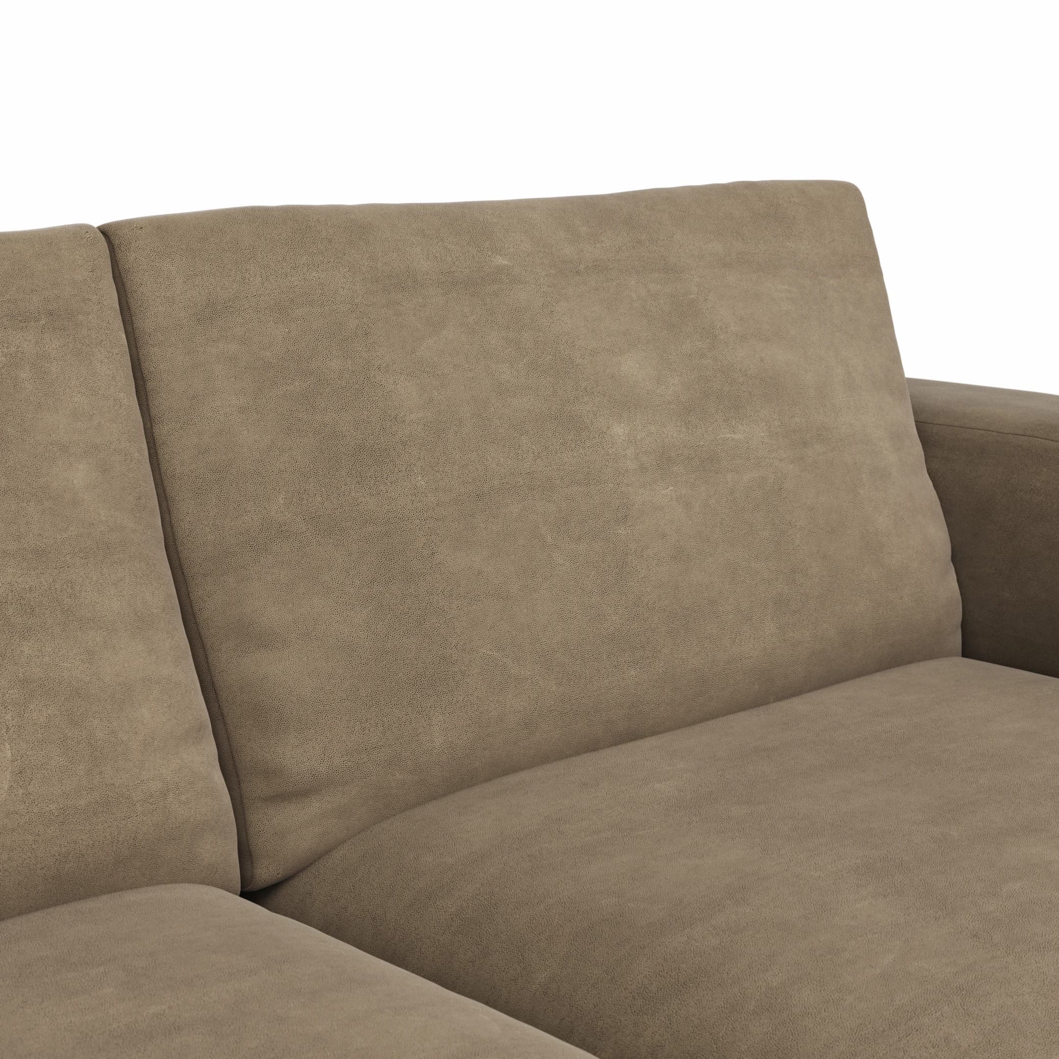 Sofa Stormy - 3-Sitzer, Stoff, Rauchbraun