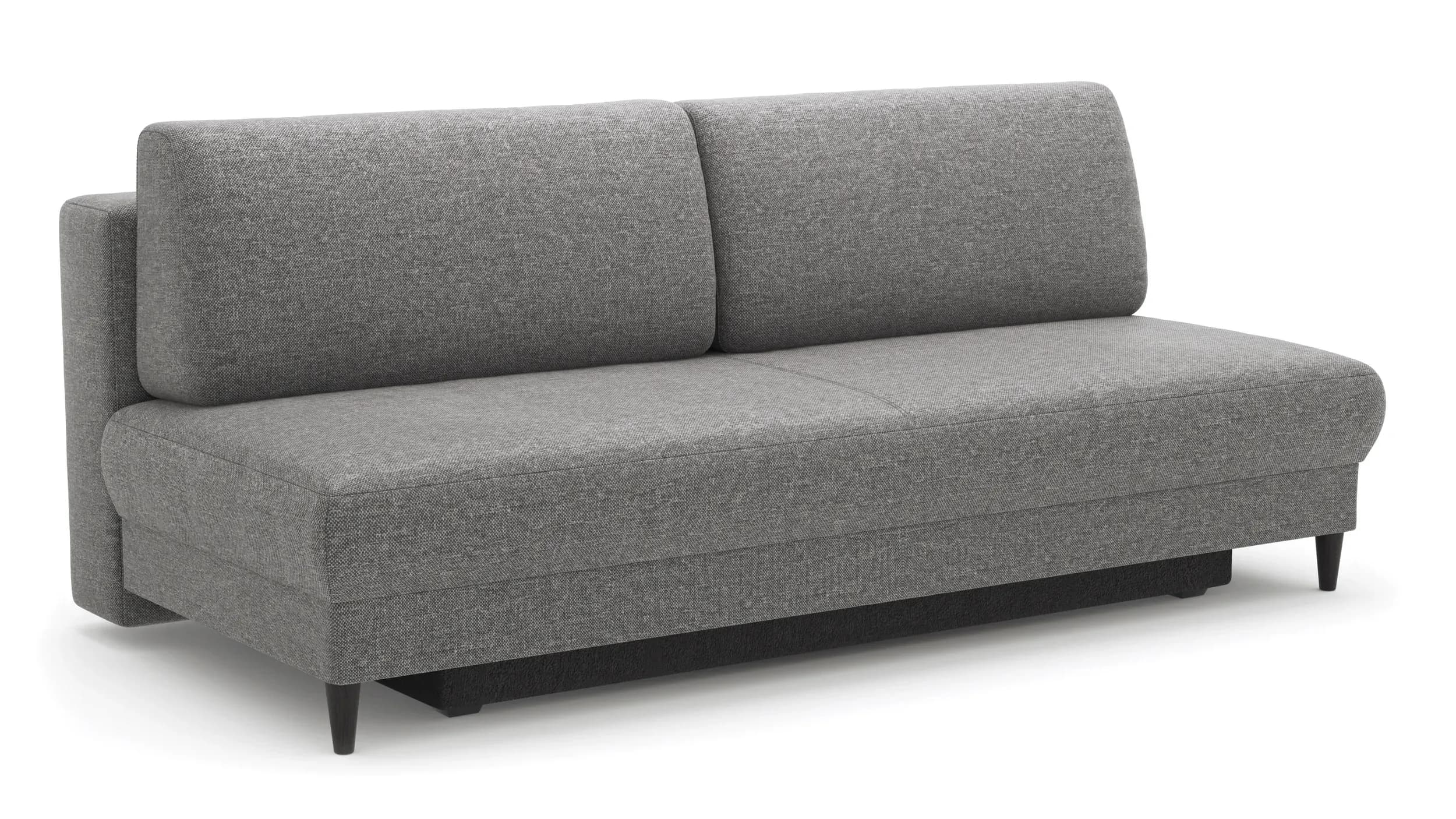 Schlafsofa Salema - 3-Sitzer mit Schlaffunktion (Liegefläche ca. 150x200 cm), Stoff, Graphit