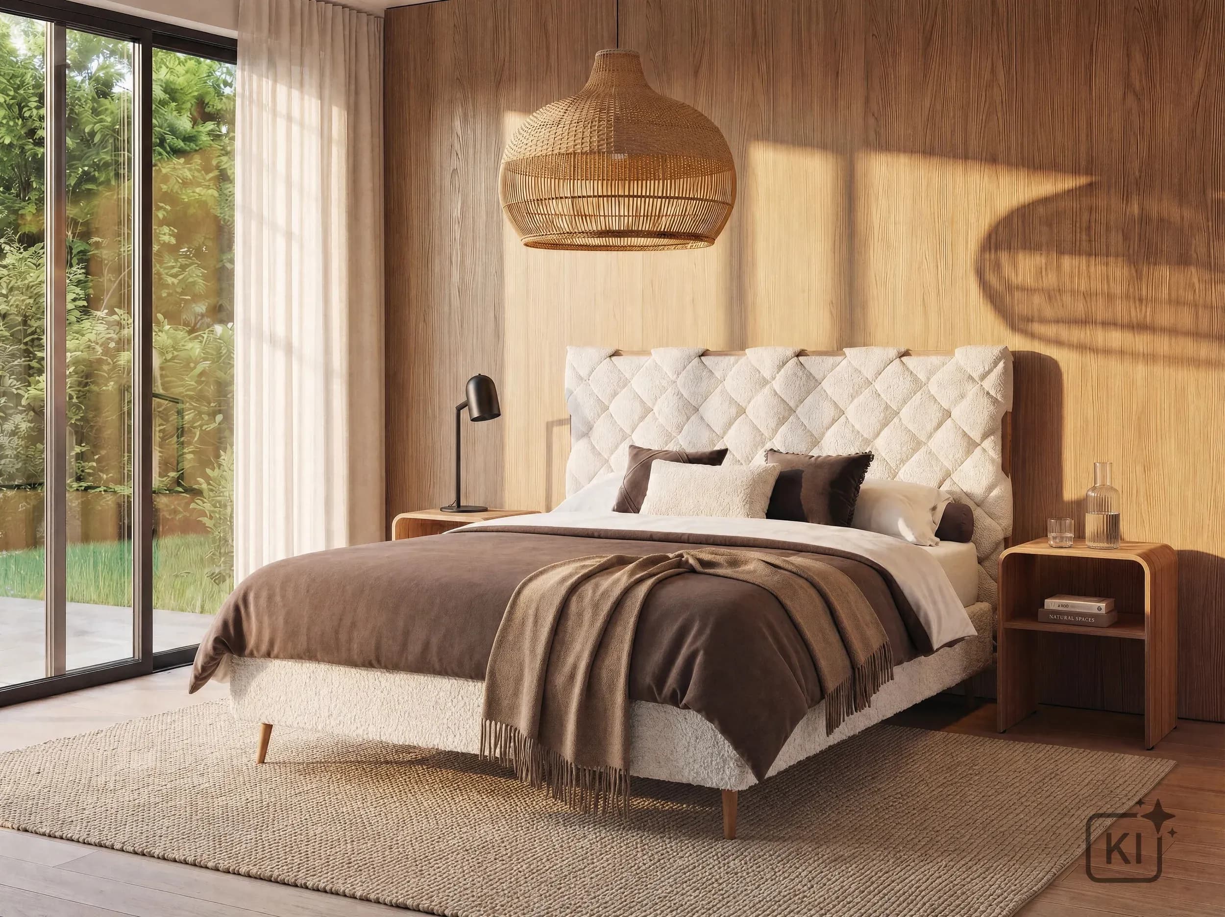 Boxspringbett Soria - Liegefläche ca. 180x200 cm, Stoff, Ecru