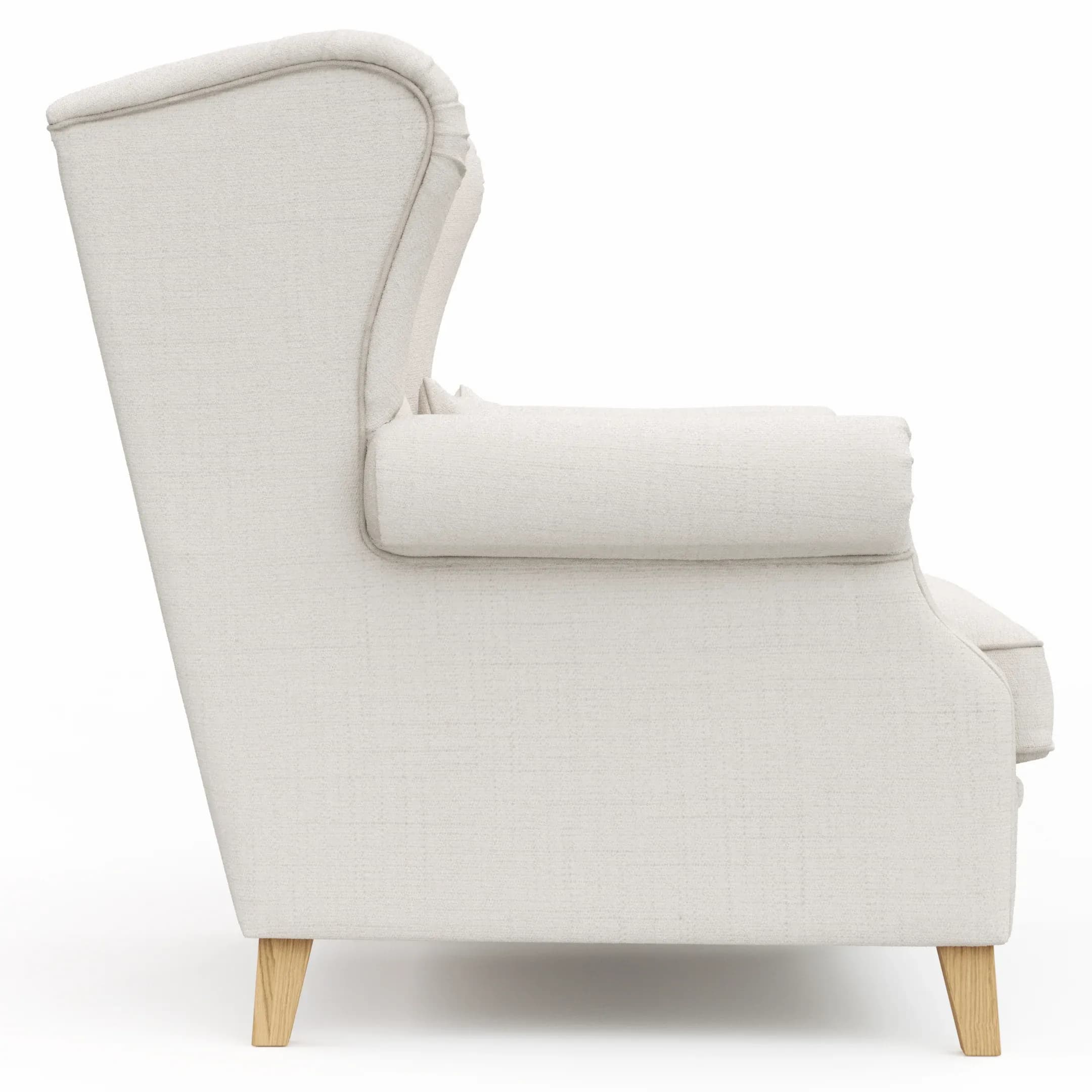 Sessel Mapleton - Stoff, Creme