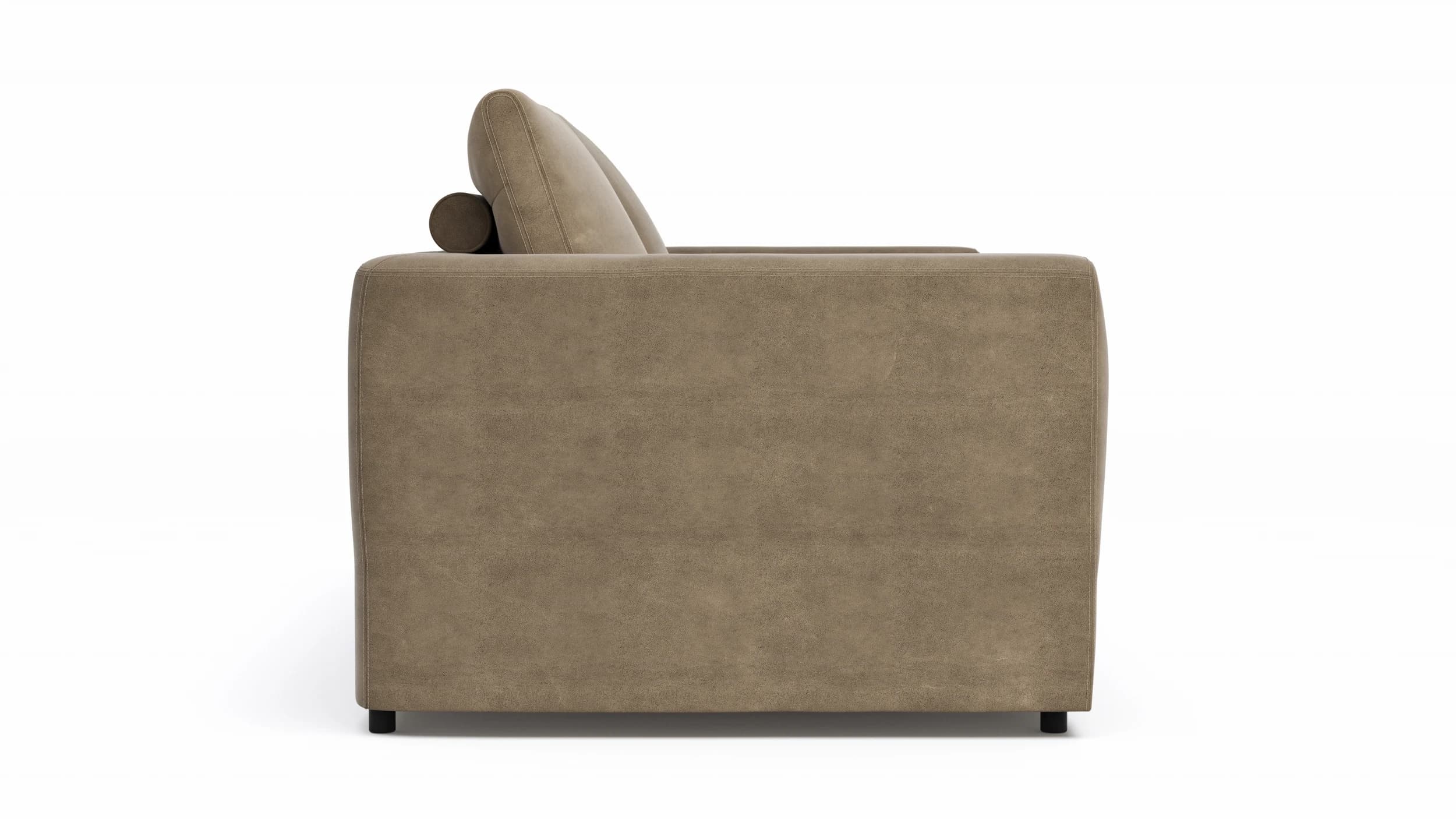 Sofa Stormy - 3-Sitzer, Stoff, Rauchbraun