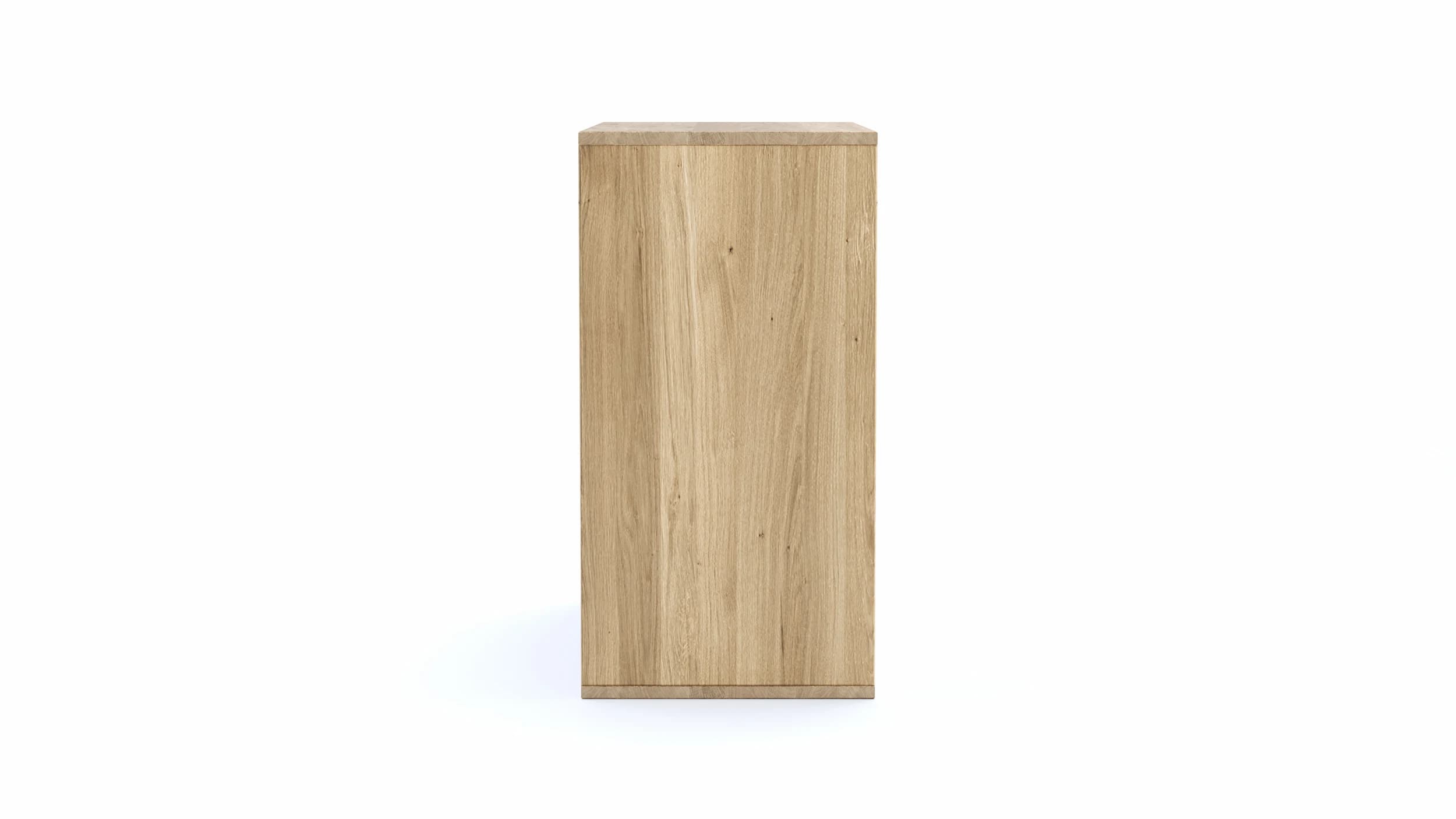 Sideboard Williston - Wildeiche bianco, Schubkastenfront sandgestrahlt