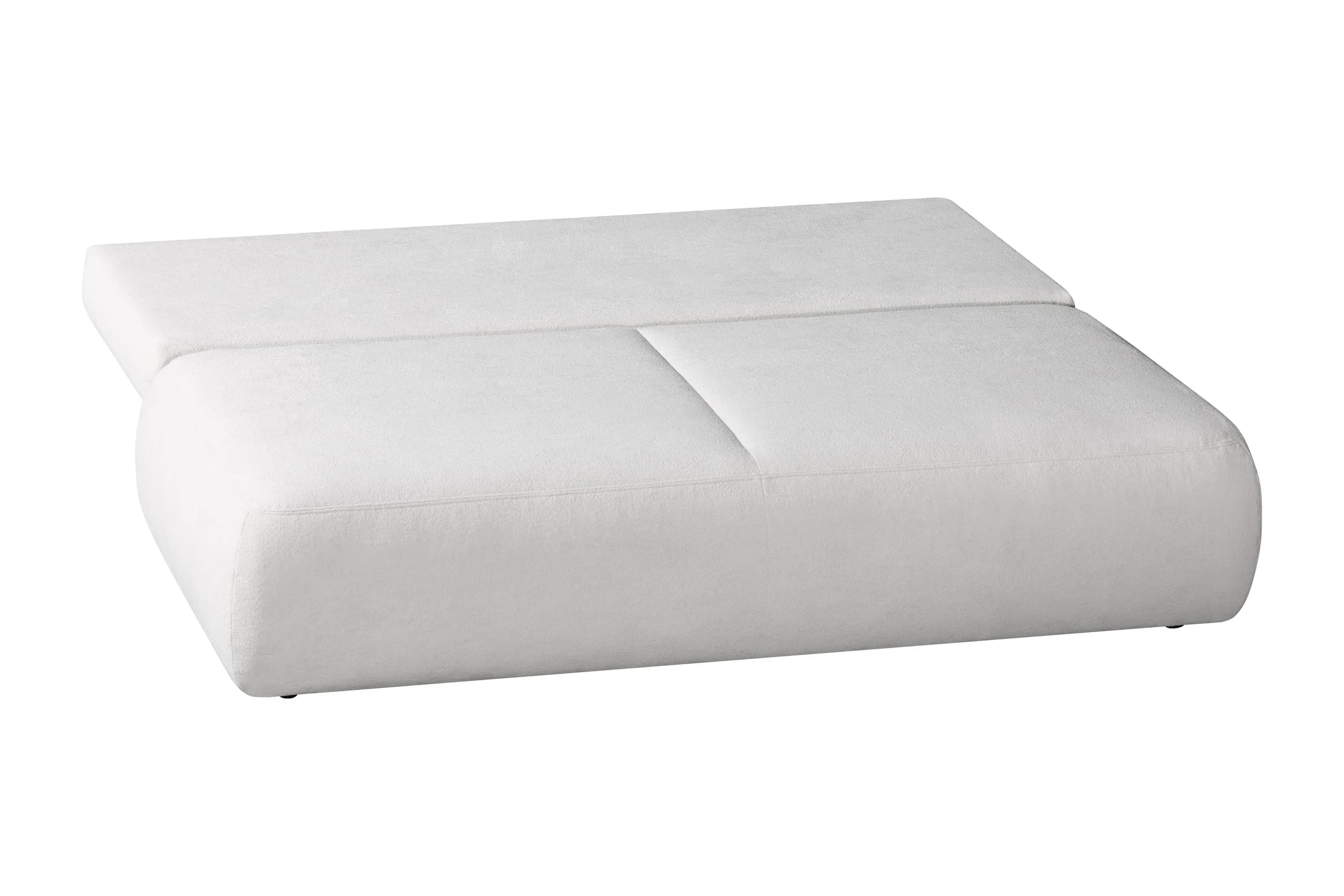 Schlafsofa EM Sintra - Schlaffunktion mit Bettkasten, Stoff, Natur