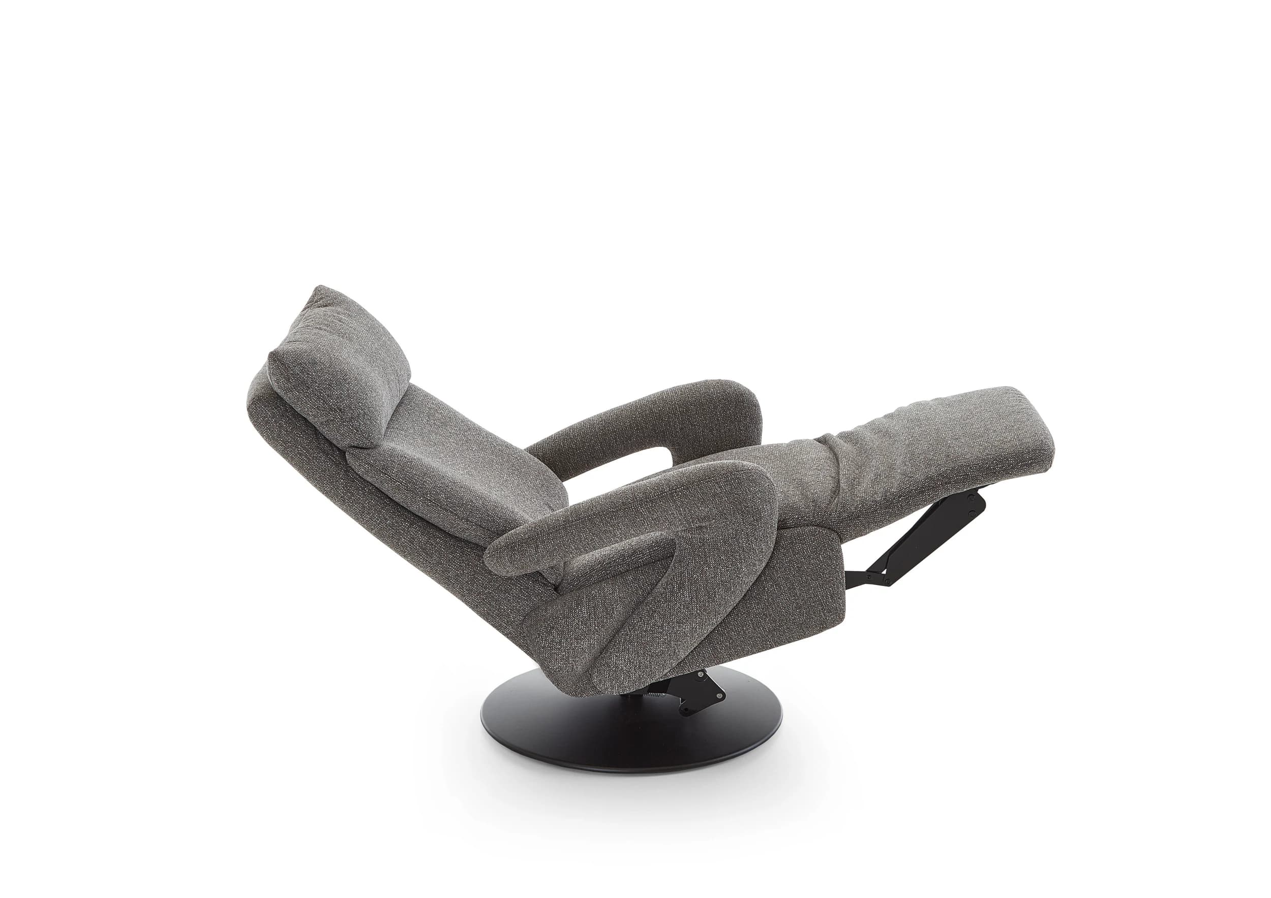 Sessel - Größe XS, Relaxfunktion, Stoff, Grau