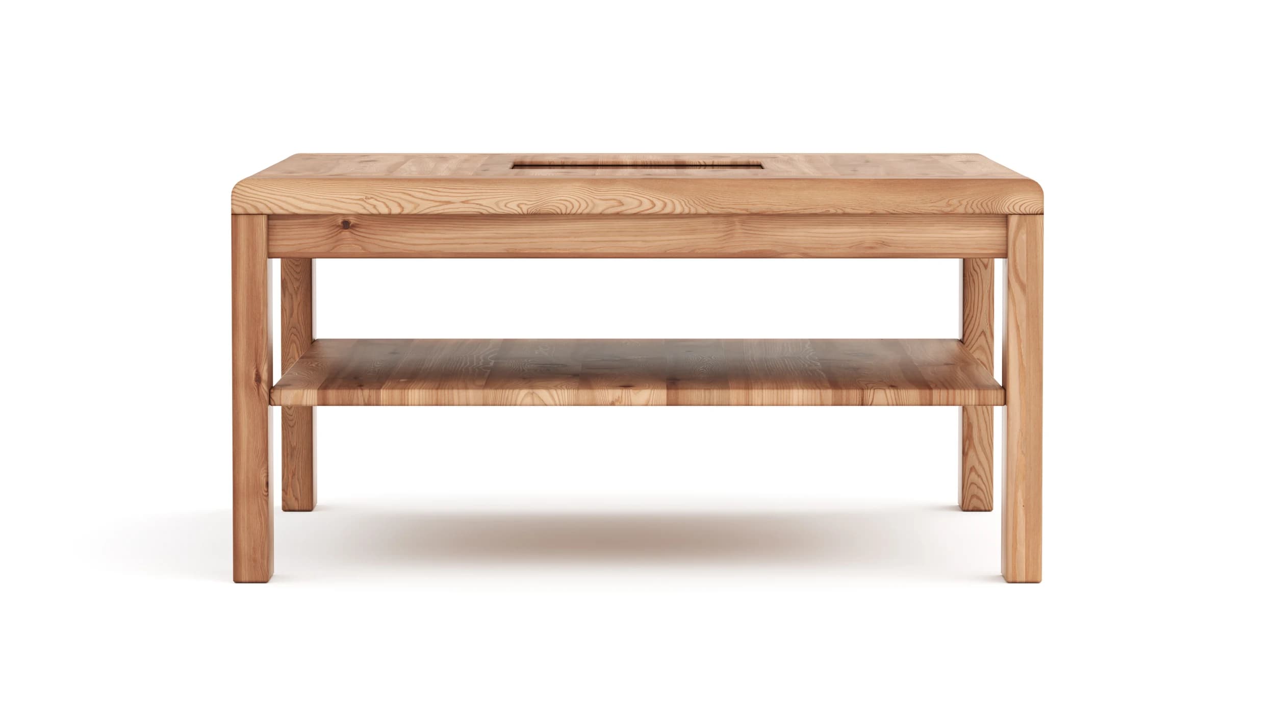 Couchtisch Cartago Soft - BHT ca. 90x45x90 cm, Astbuche massiv, natur geölt
