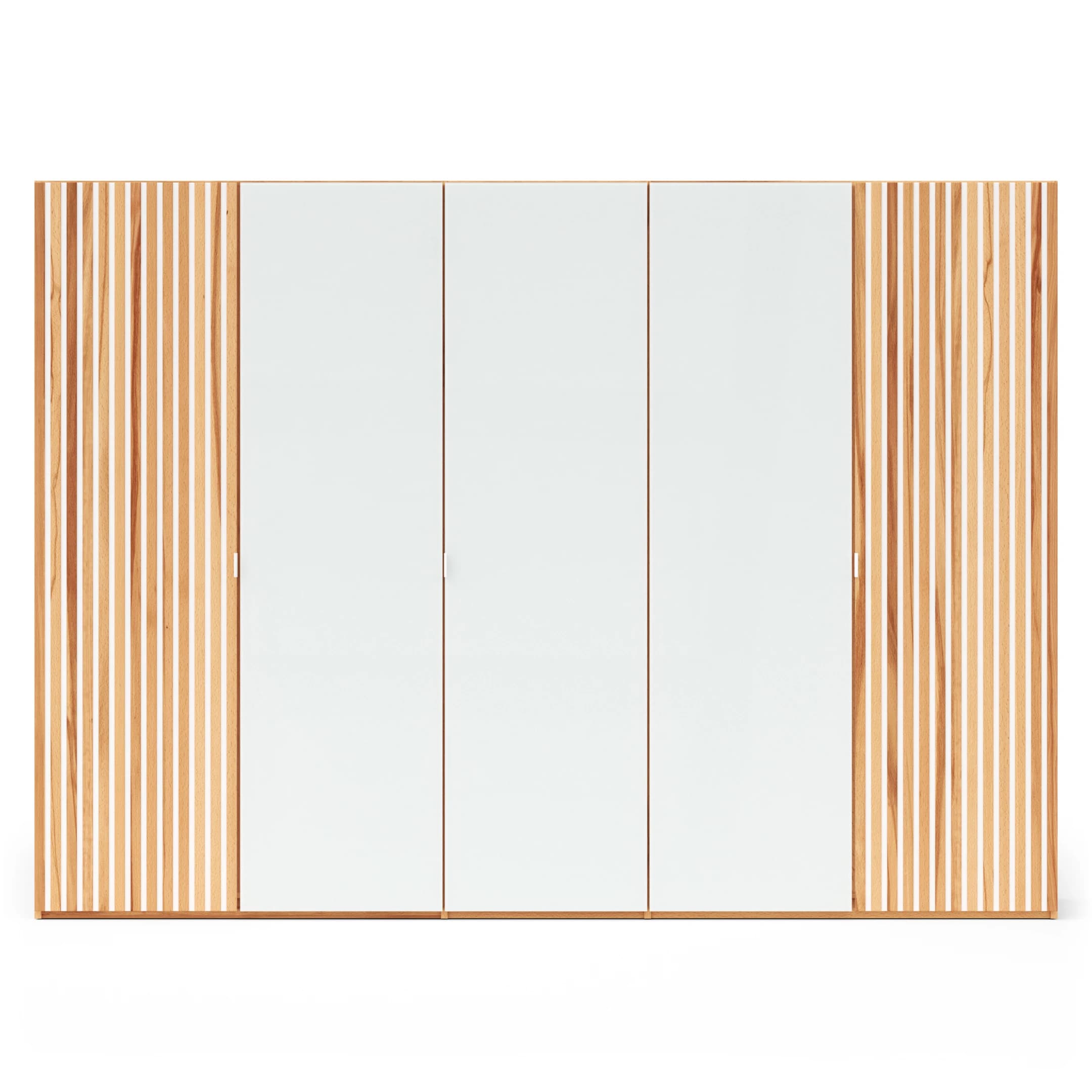 Drehtürenschrank Tigris - B. ca. 300 cm, Kernbuche massiv, geölt