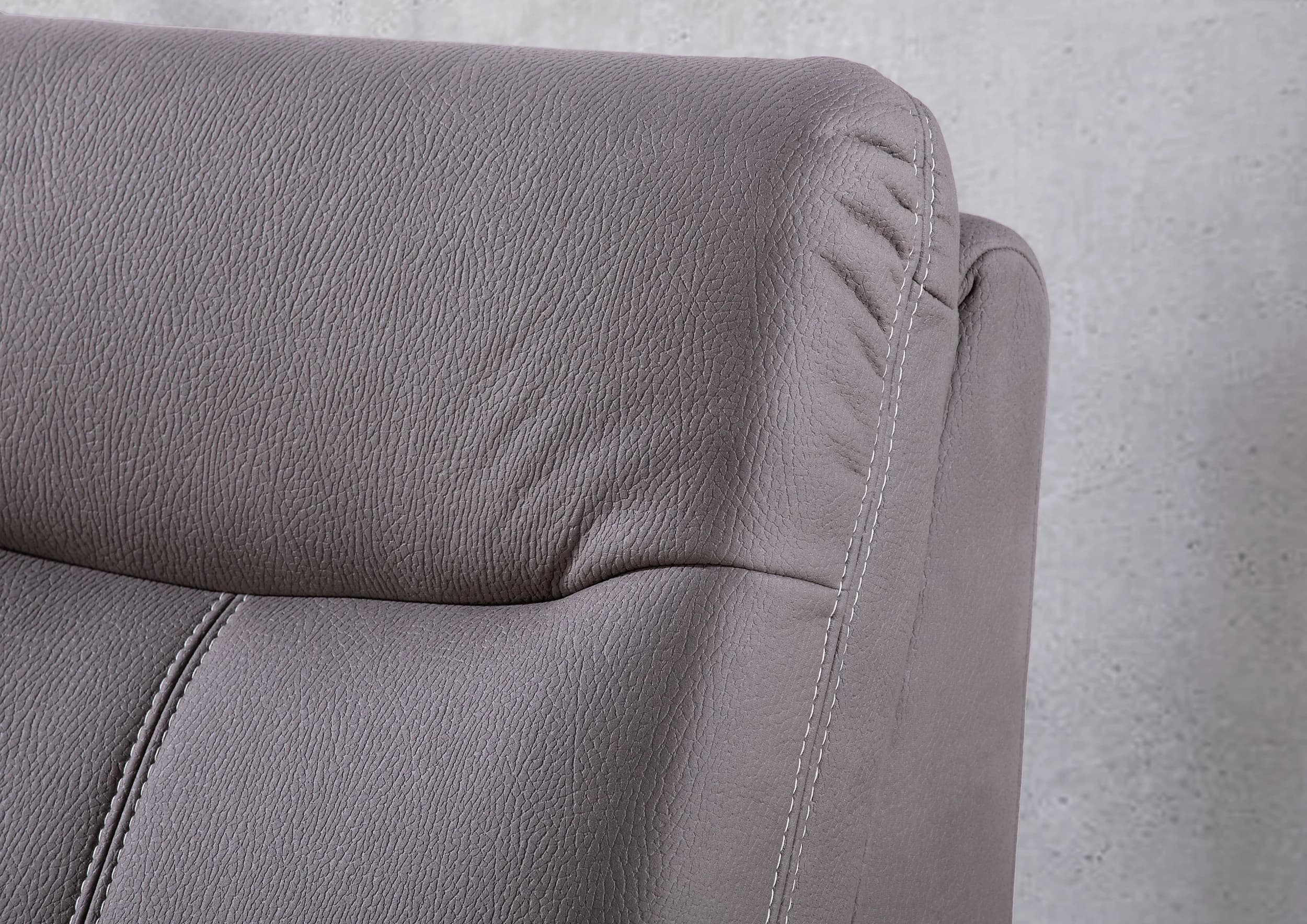 Sofa - 2-Sitzer, Stoff, Braun