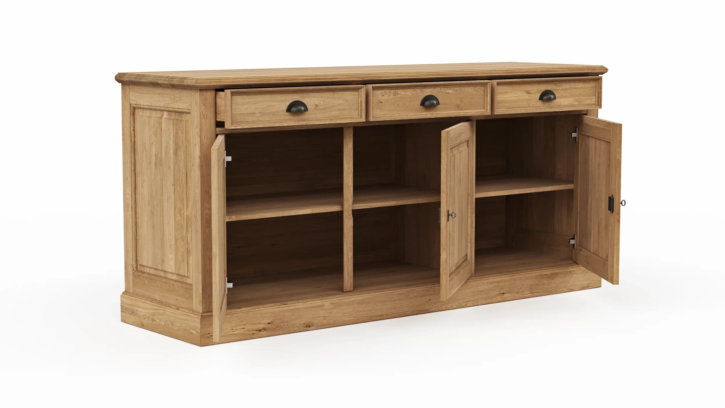 Sideboard Louisiana - Wildeiche teilmassiv, geölt
