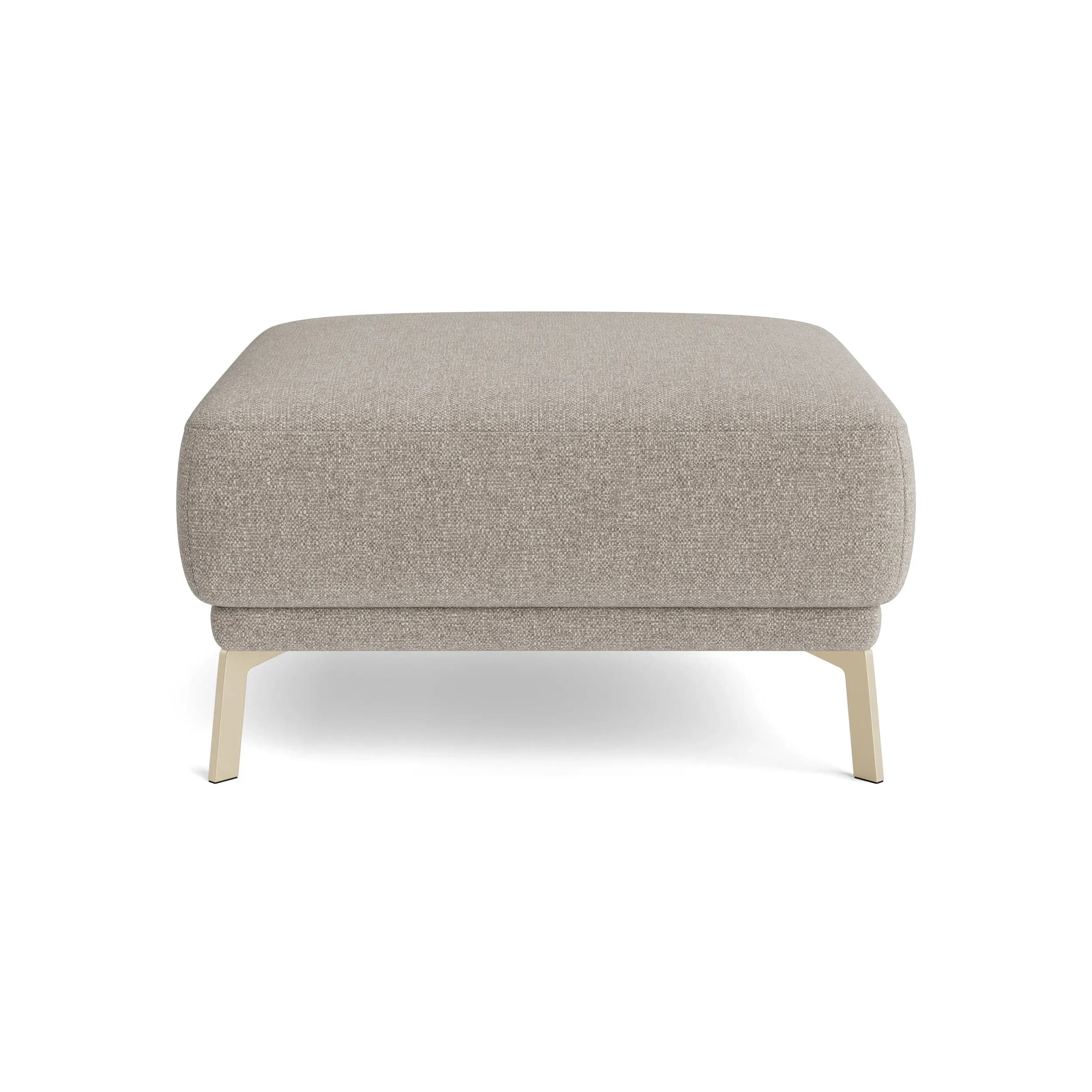 Hocker Bolonia - Stoff, Graubeige