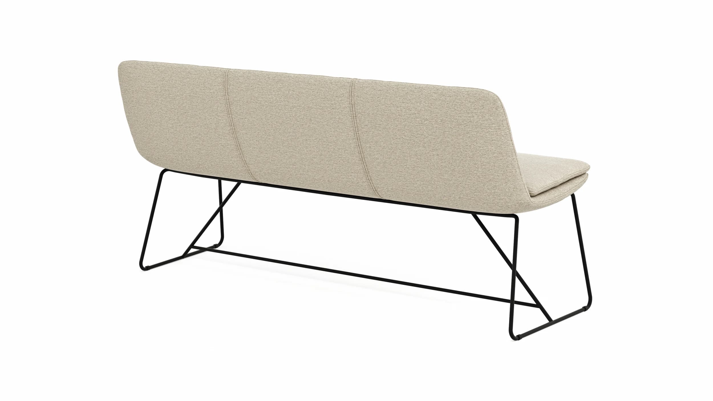 Polsterbank Macano - B ca. 180 cm, Stoff, Beige