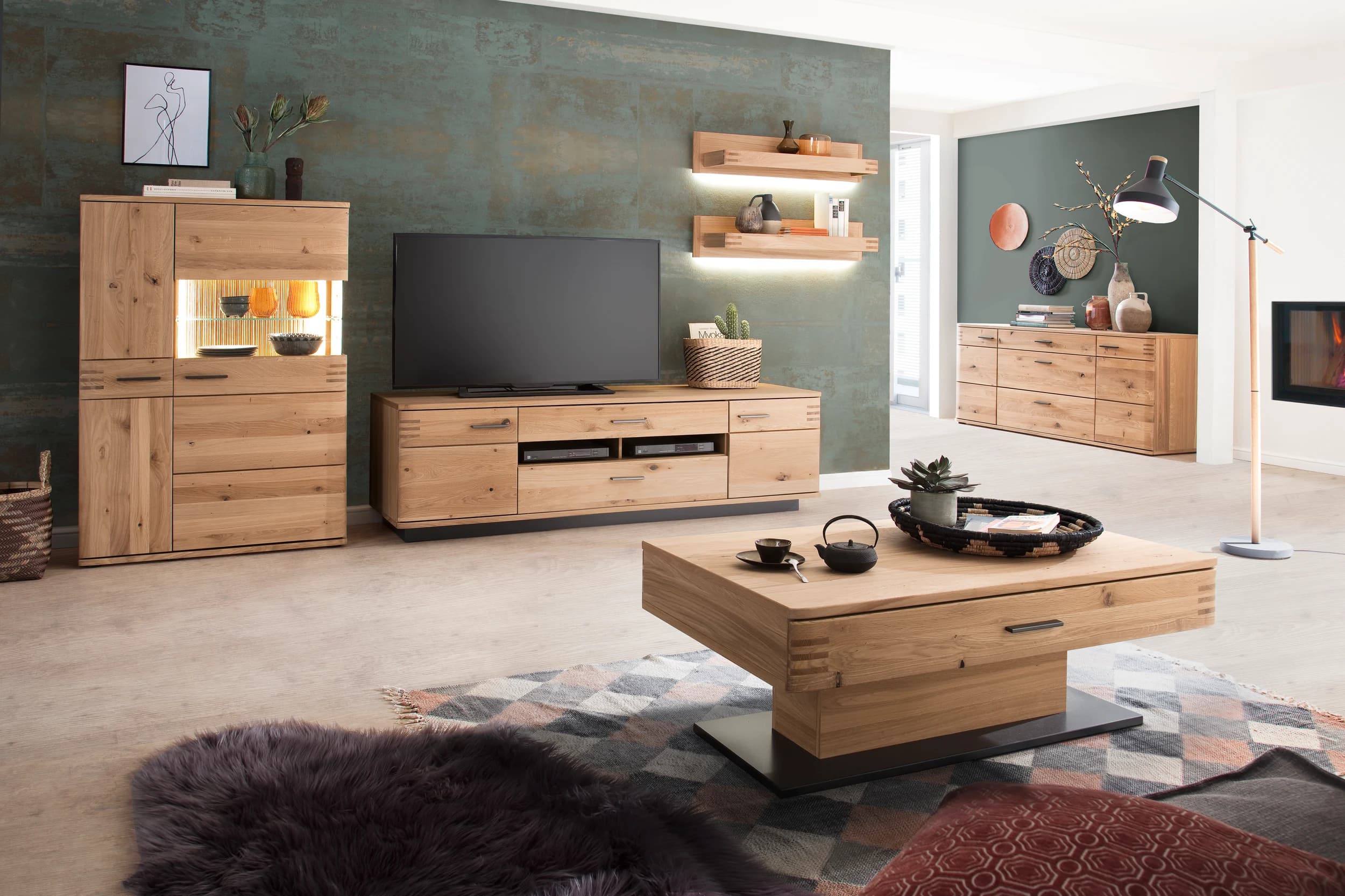 Sideboard - Eiche teilmassiv
