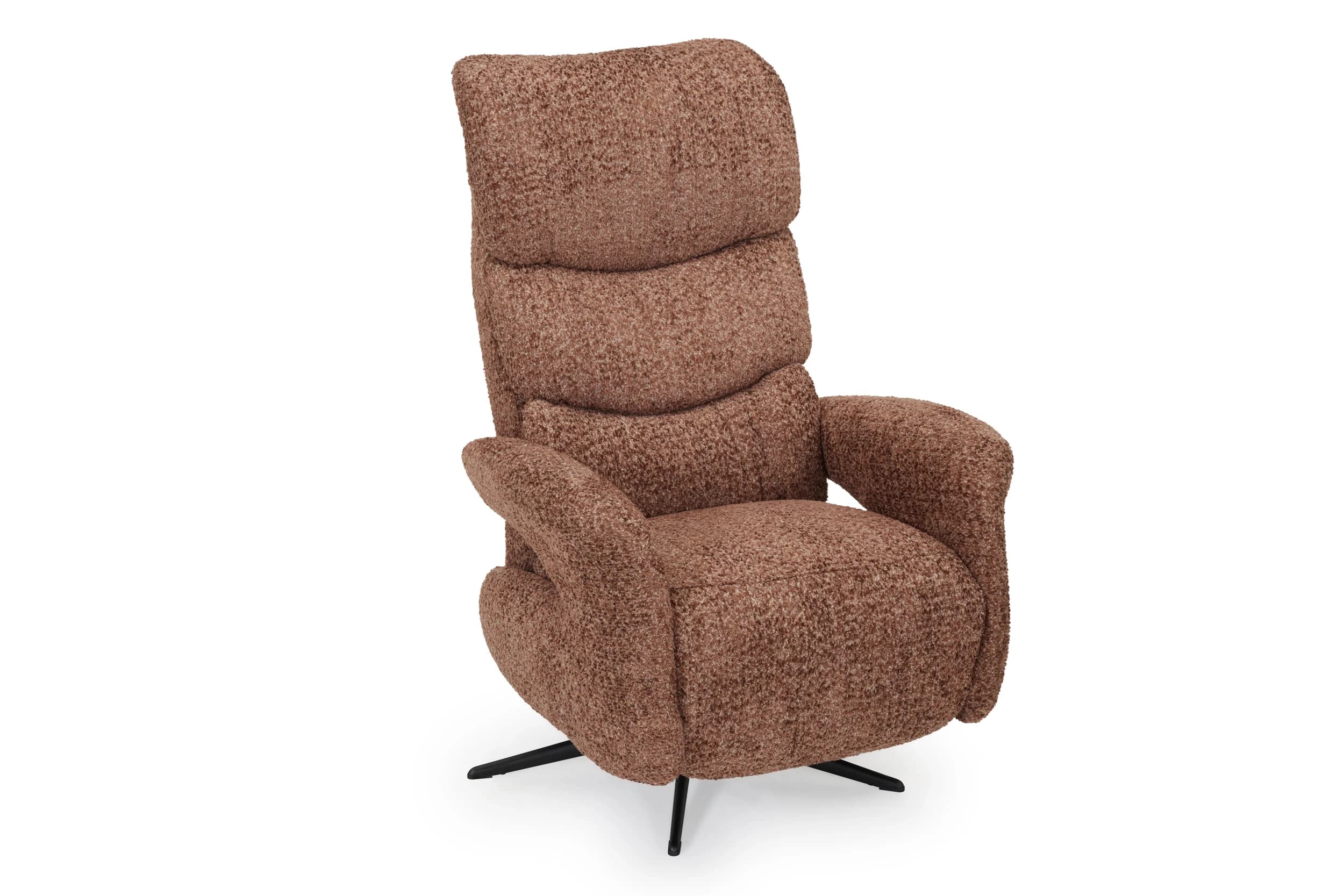 Sessel - Relaxfunktion, Stoff, Hellbraun