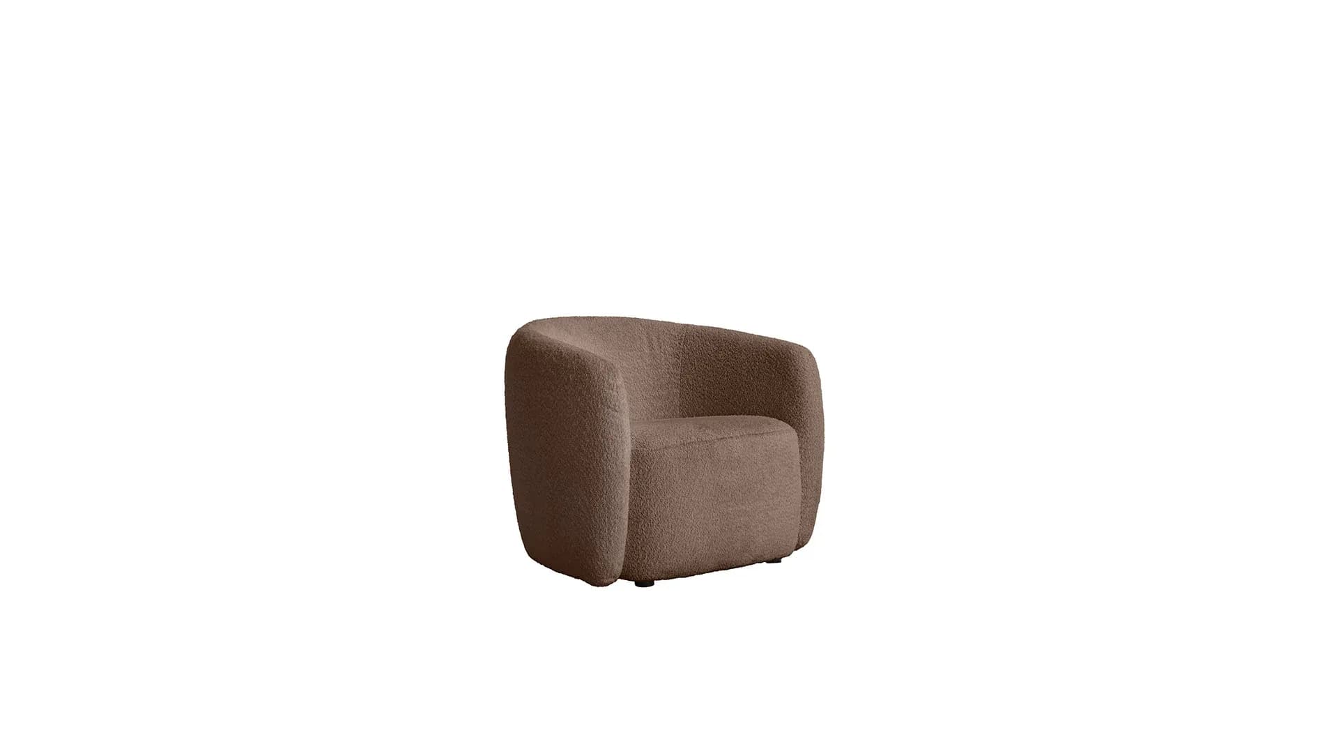 Sessel Karasu - Stoff, Taupe