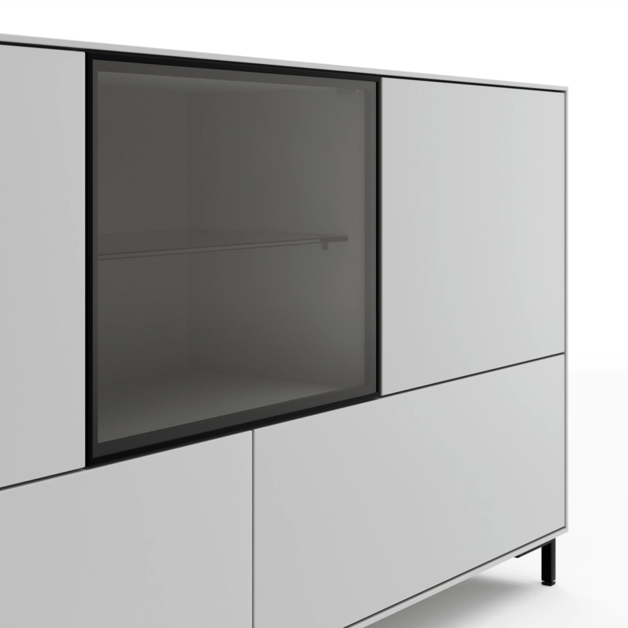 Sideboard Medio - Lack, Weiß