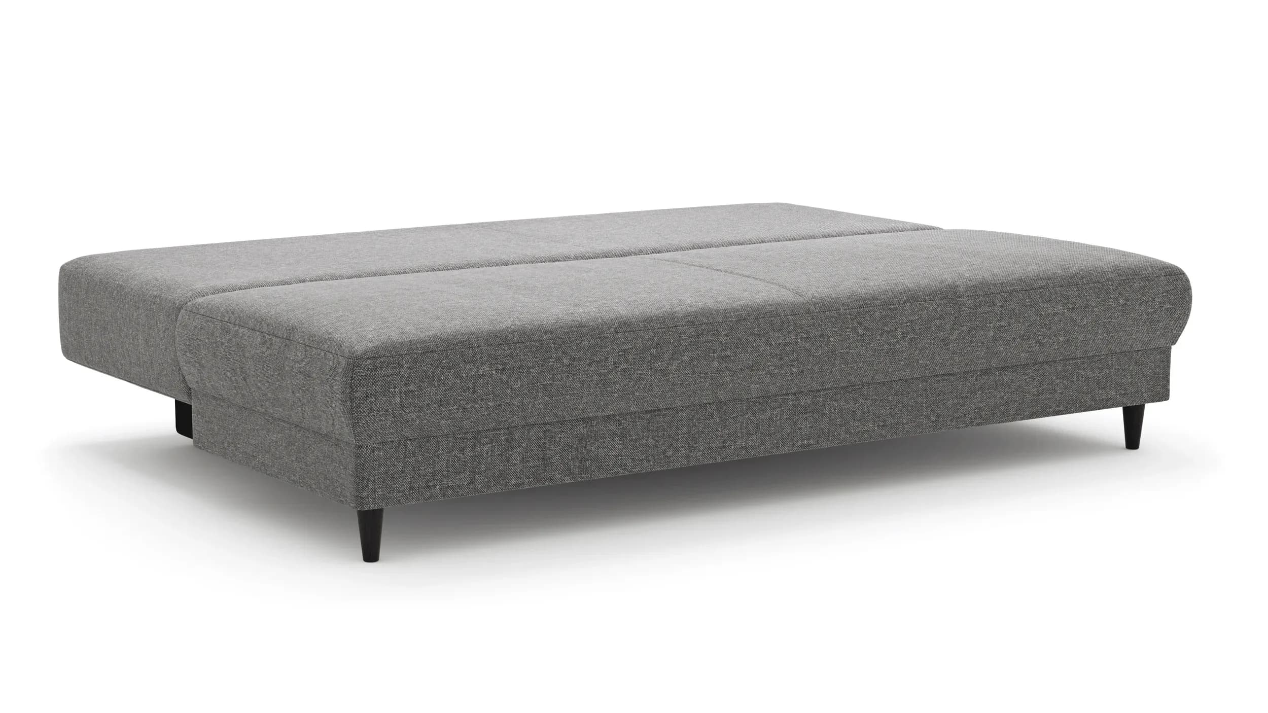 Schlafsofa Salema - 3-Sitzer mit Schlaffunktion (Liegefläche ca. 140x200 cm), Stoff, Graphit