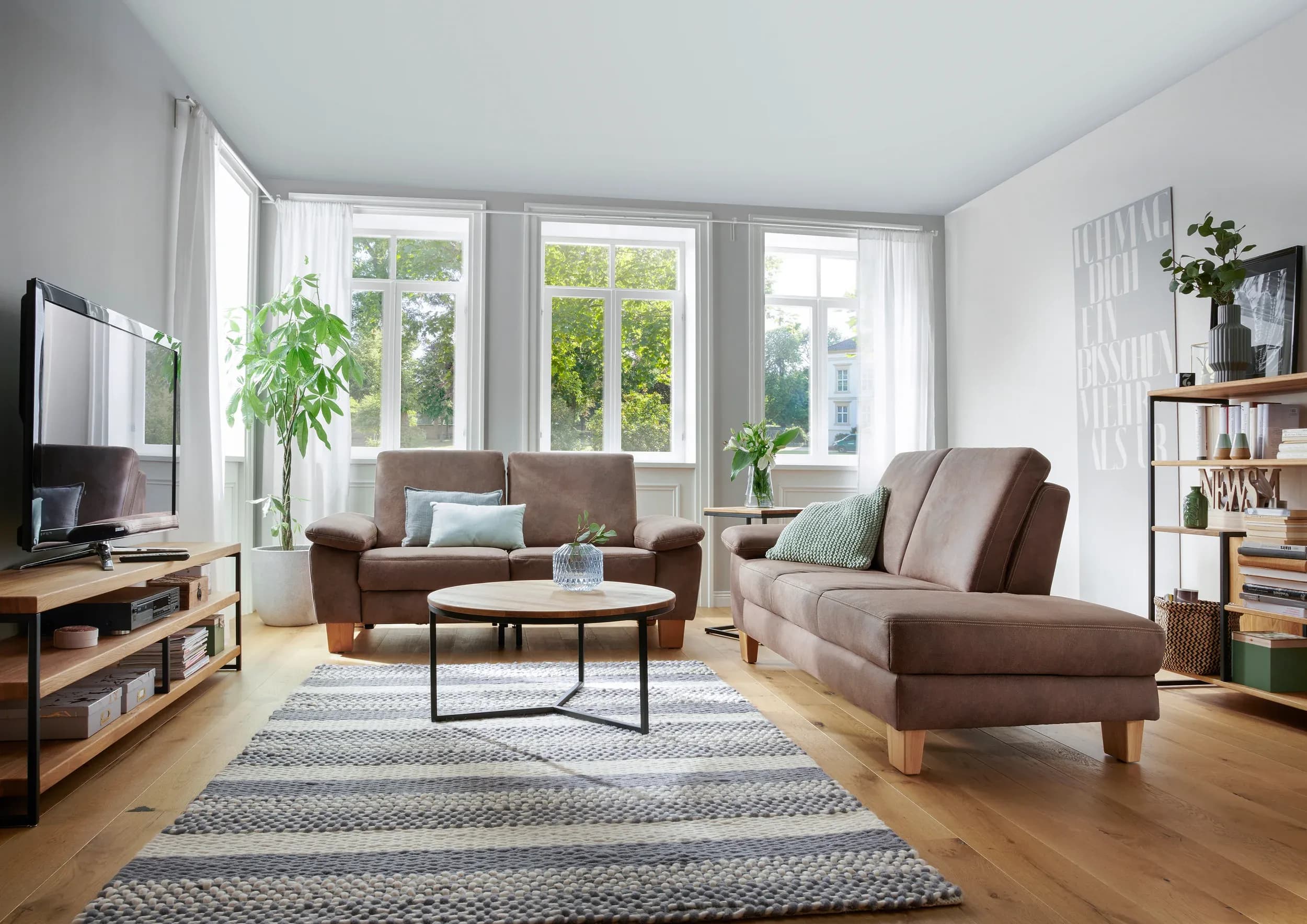 Couchtisch Farmingdale - LBH ca. 85x85x52 cm, Eiche massiv, legno