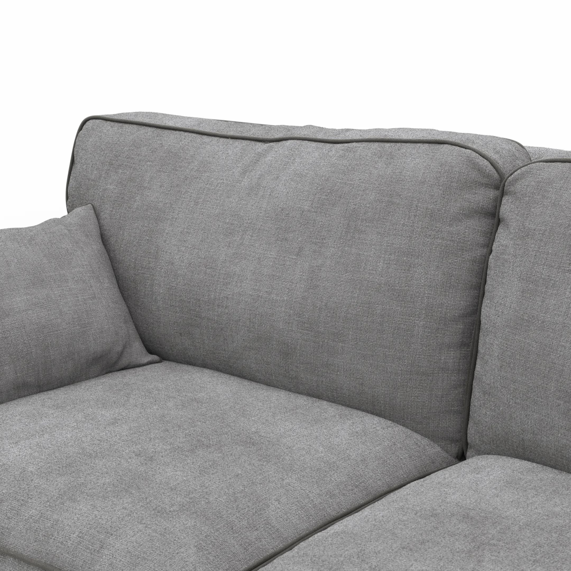 Sofa Mapleton - 3-Sitzer, Stoff, Anthrazit