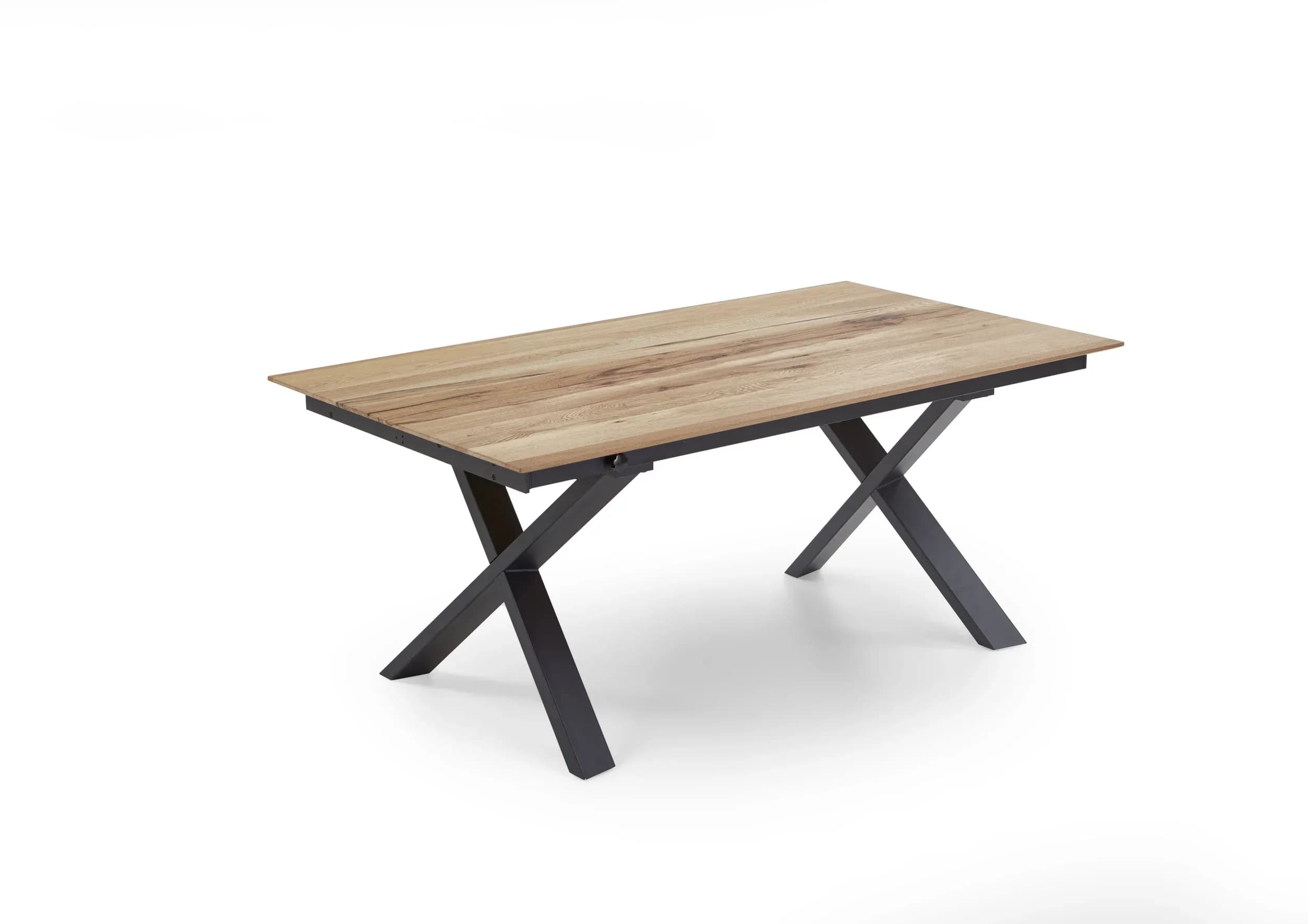 Esstisch - ausziehbar, LB ca. 180x100 cm, Eiche massiv