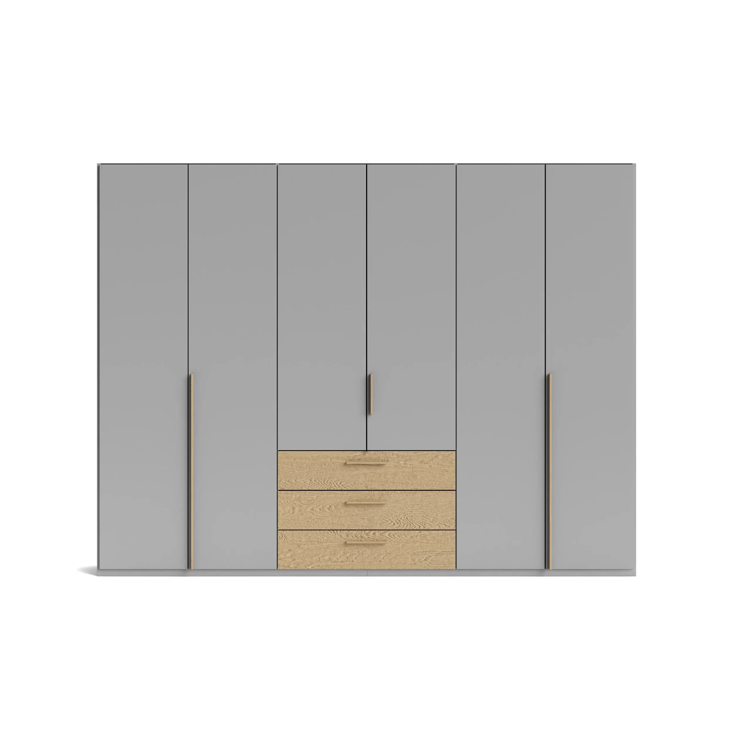 Drehtürenschrank Caluma - B. ca. 300cm, Lack, Taupe